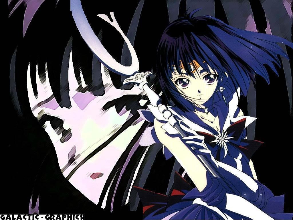 480P, anime, art, Sailor Saturn, Hotaru, Sailor Moon, sailor, hd, moon, Saturn, HD Wallpaper