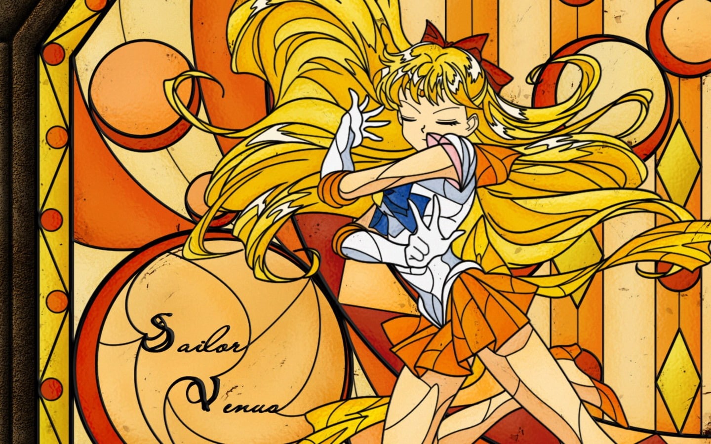 hd, 720P, venus, moon, uniforms, bishoujo, senshi, art, anime, sailor, sailor uniforms, Sailor Venus, HD Wallpaper