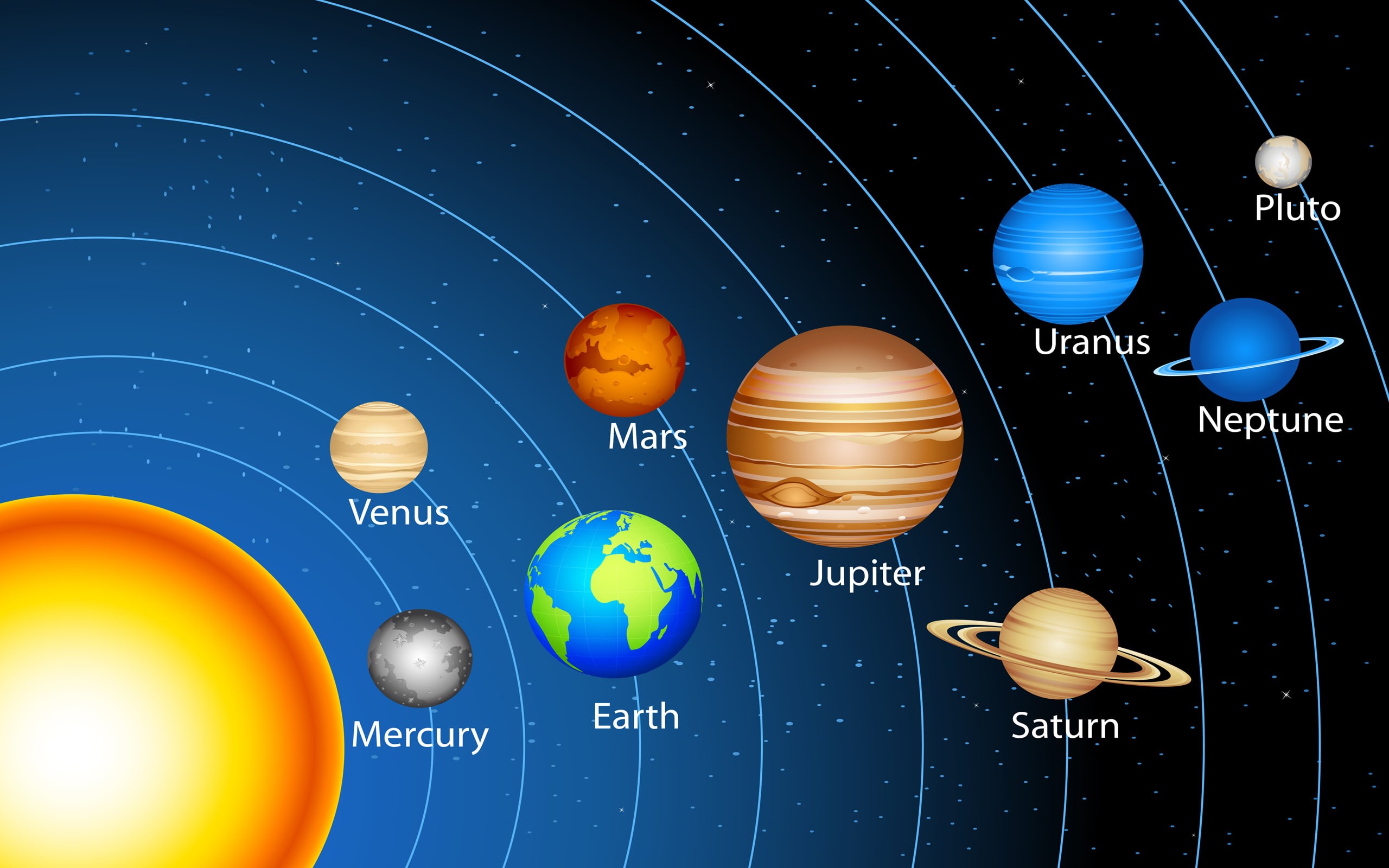 2K, hd, planets, solar, system, HD Wallpaper