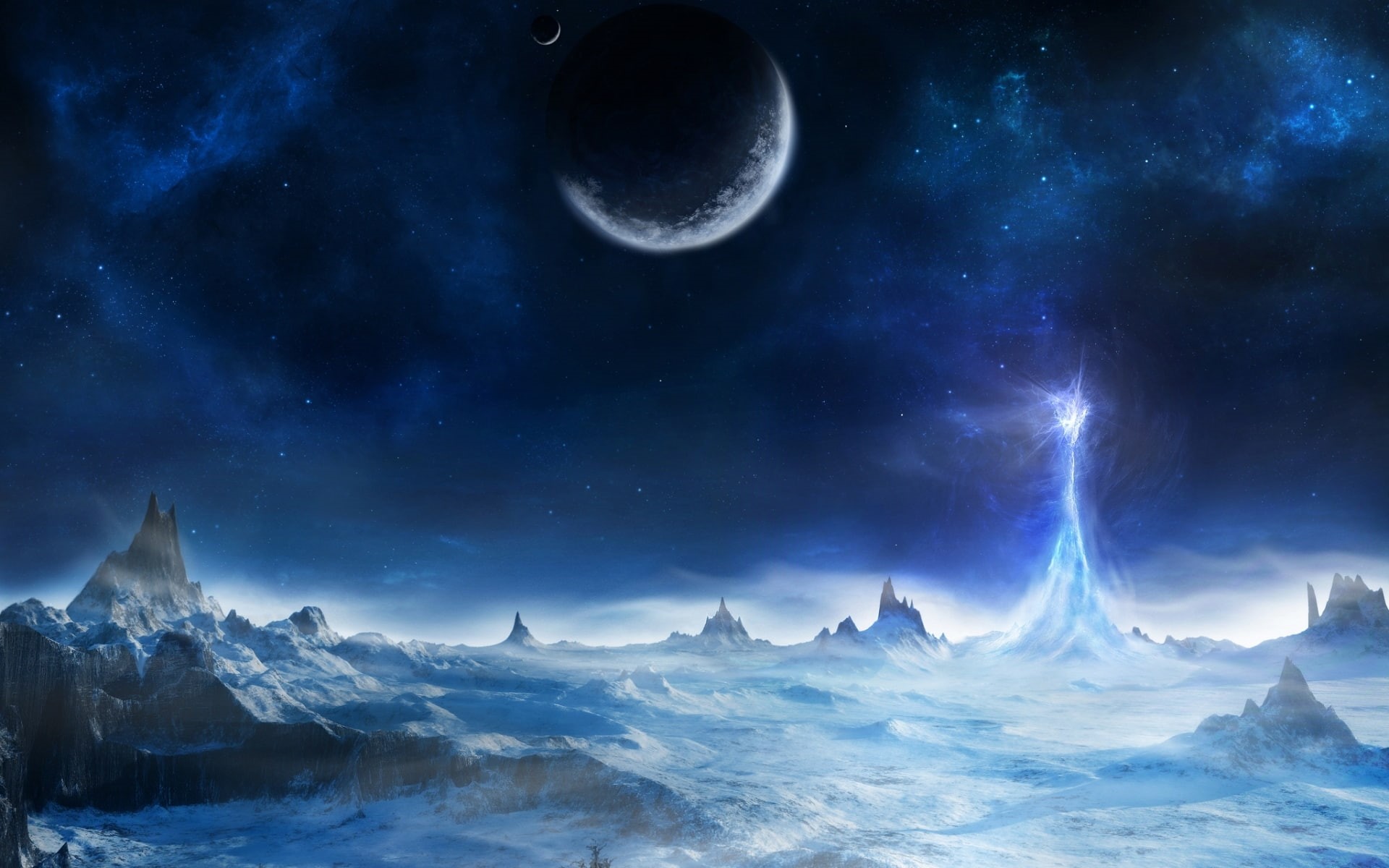 hd, x, outer, background, space, 1080P, artwork, planets, art, outer space, HD Wallpaper