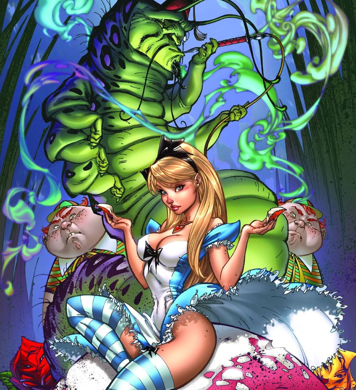 abstract, hd, art, comics, fantasy, artwork, Alice in Wonderland, alice, wonderland, 480P, x, Phone HD Wallpaper
