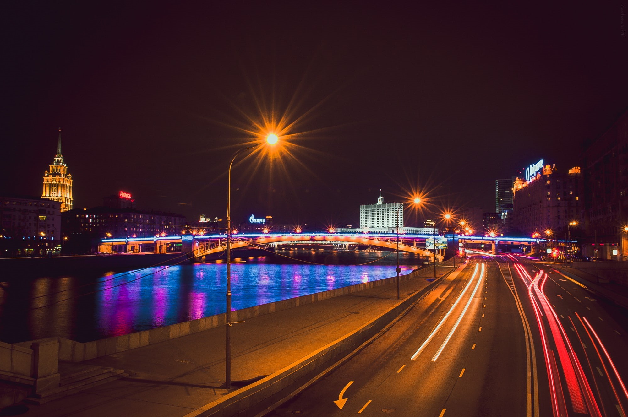 night city, city, night, Moscow, Moscow at night, 1080P, The city at night, HD Wallpaper