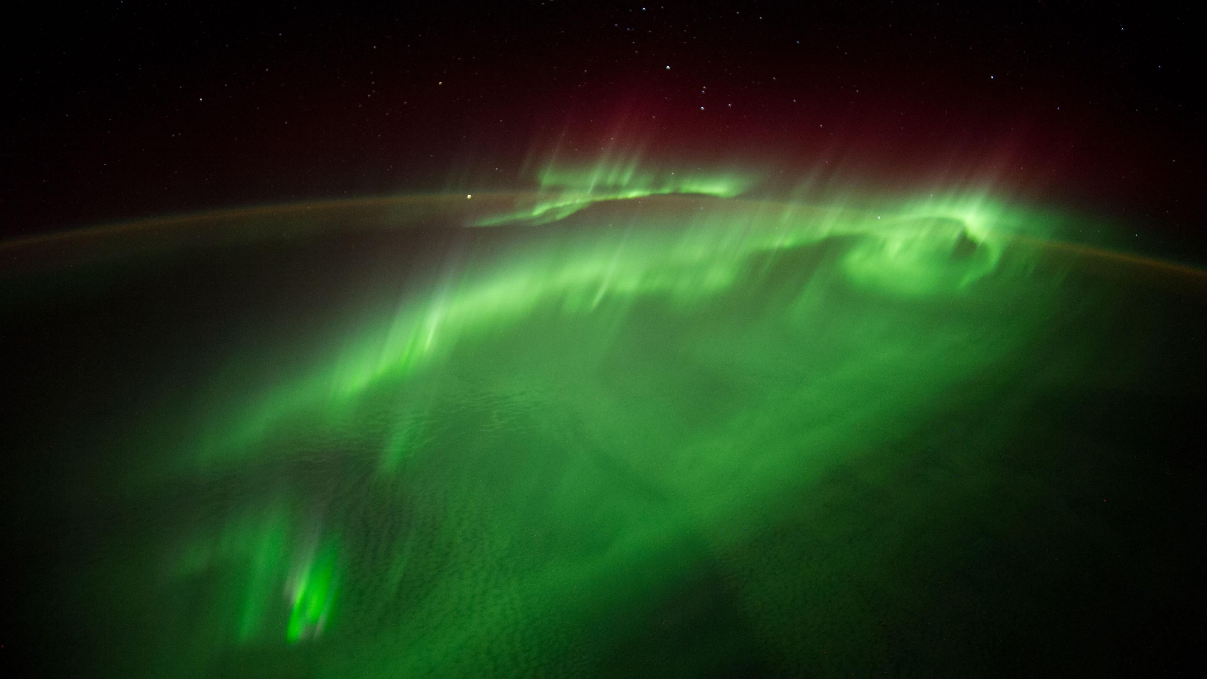 green color, atmosphere, mystery, awe, environment, power in nature, beauty in nature, no people, space, star - space, space photography, astronomy, aurora polaris, HD Wallpaper