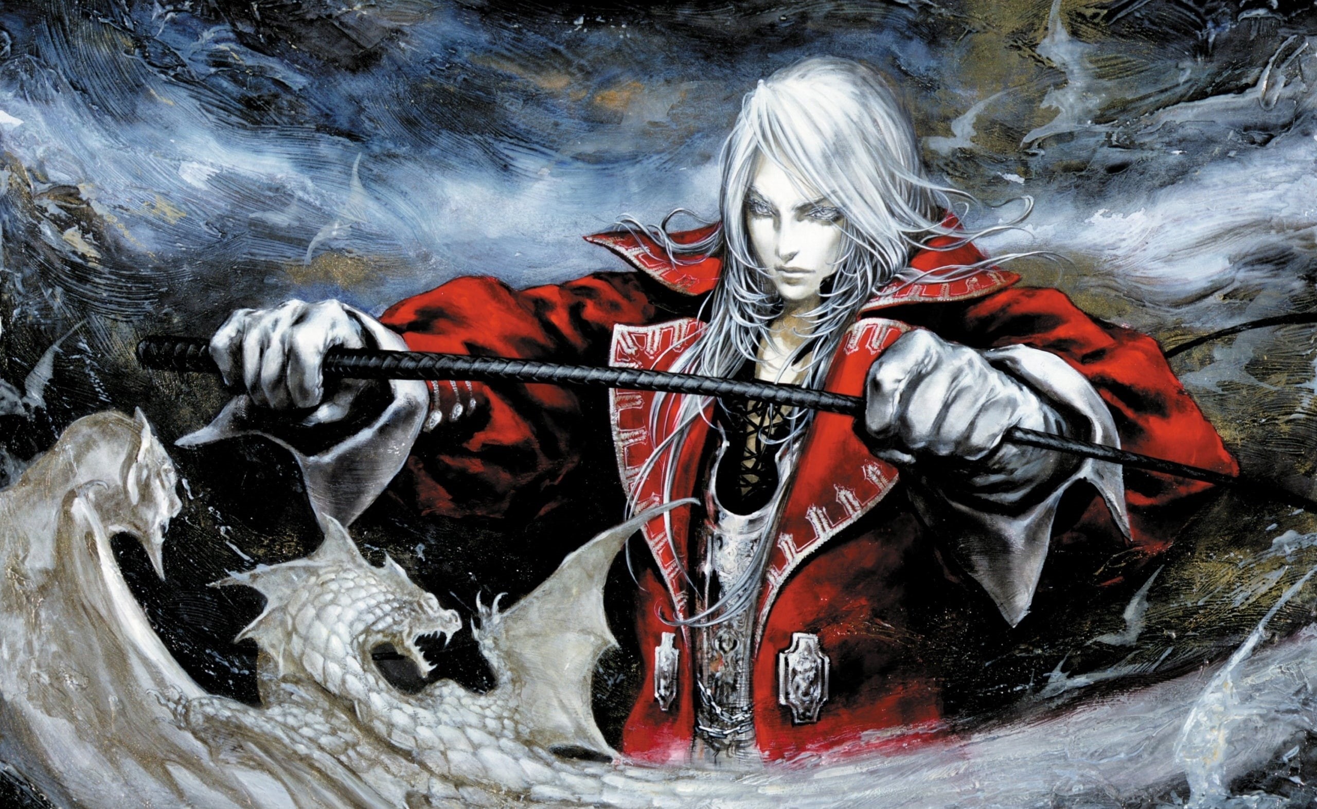 human representation, Dissonance, white, Castlevania, water, day, art and craft, sword, 2K, character, spirituality, illustration, Other Games, motion, HD Wallpaper