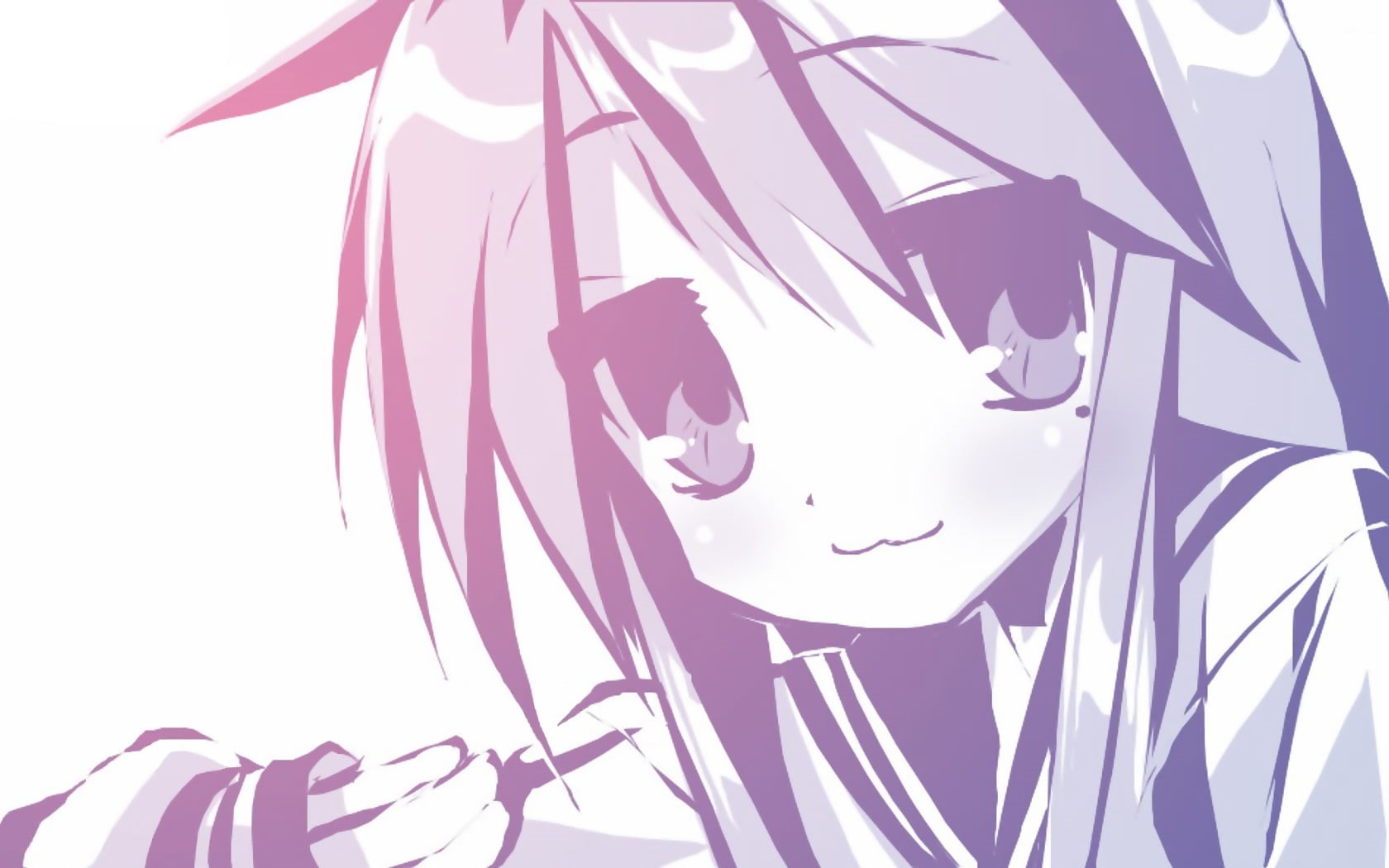 sky, creativity, animal, day, purple, Izumi Konata, mask, 720P, female, animal themes, close-up, outdoors, nature, art and craft, anime, studio shot, representation, HD Wallpaper