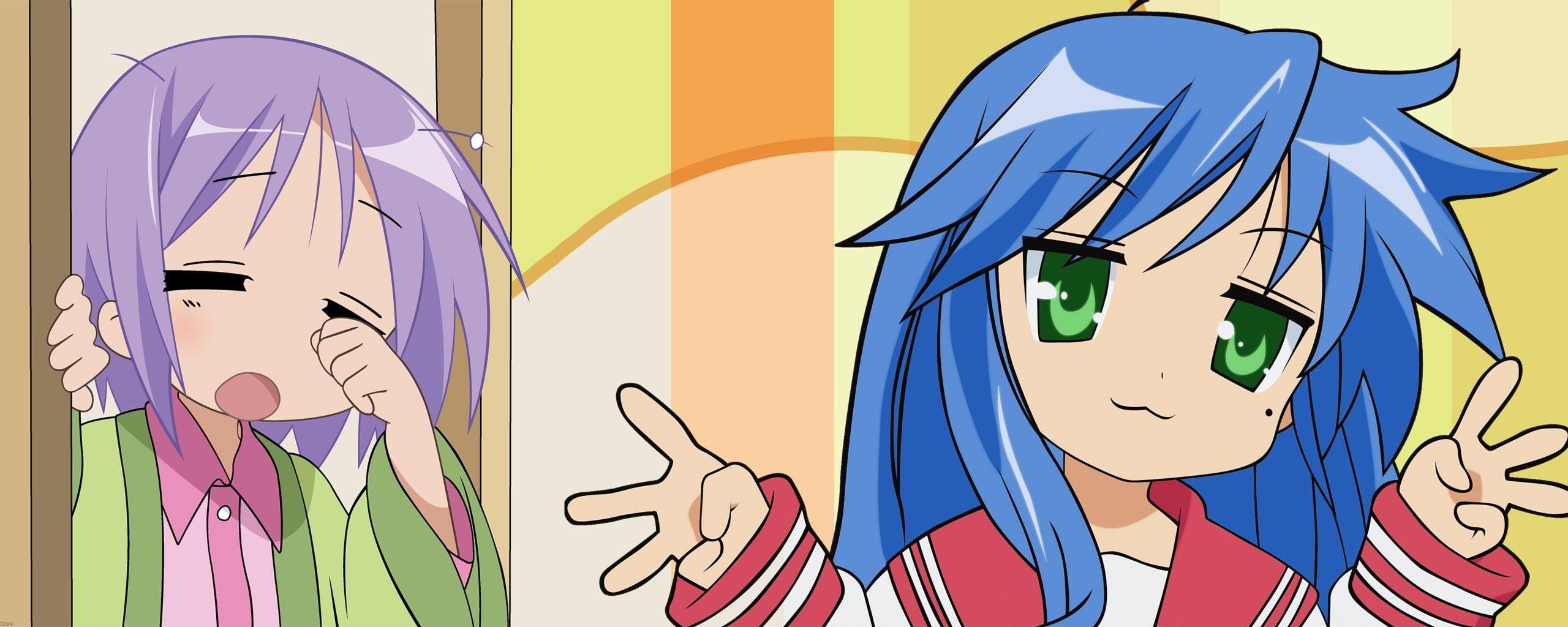 2K, anime, Izumi Konata, anime girls, Lucky Star, HD Wallpaper