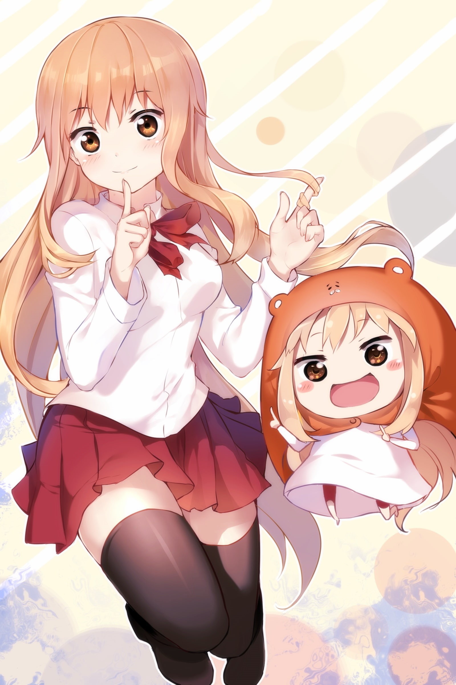 Doma Umaru, Himouto! Umaru-chan, anime girls, 1080P, Phone HD Wallpaper