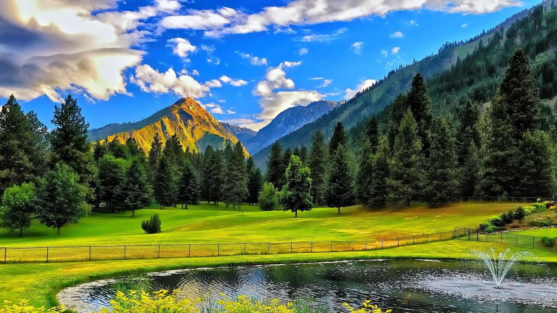 growth, scenics - nature, mountain, beauty in nature, green color, tranquil scene, mountain range, non-urban scene, no people, nature, grass, tranquility, HD Wallpaper