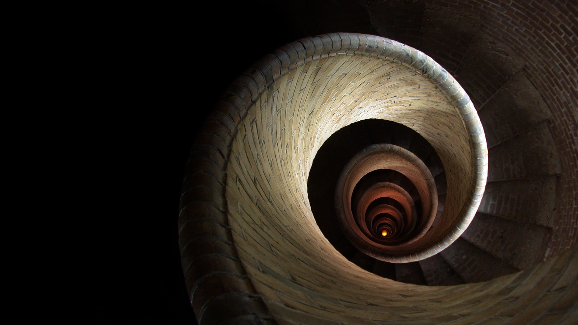 1080P, bricks, stairs, spiral, HD Wallpaper