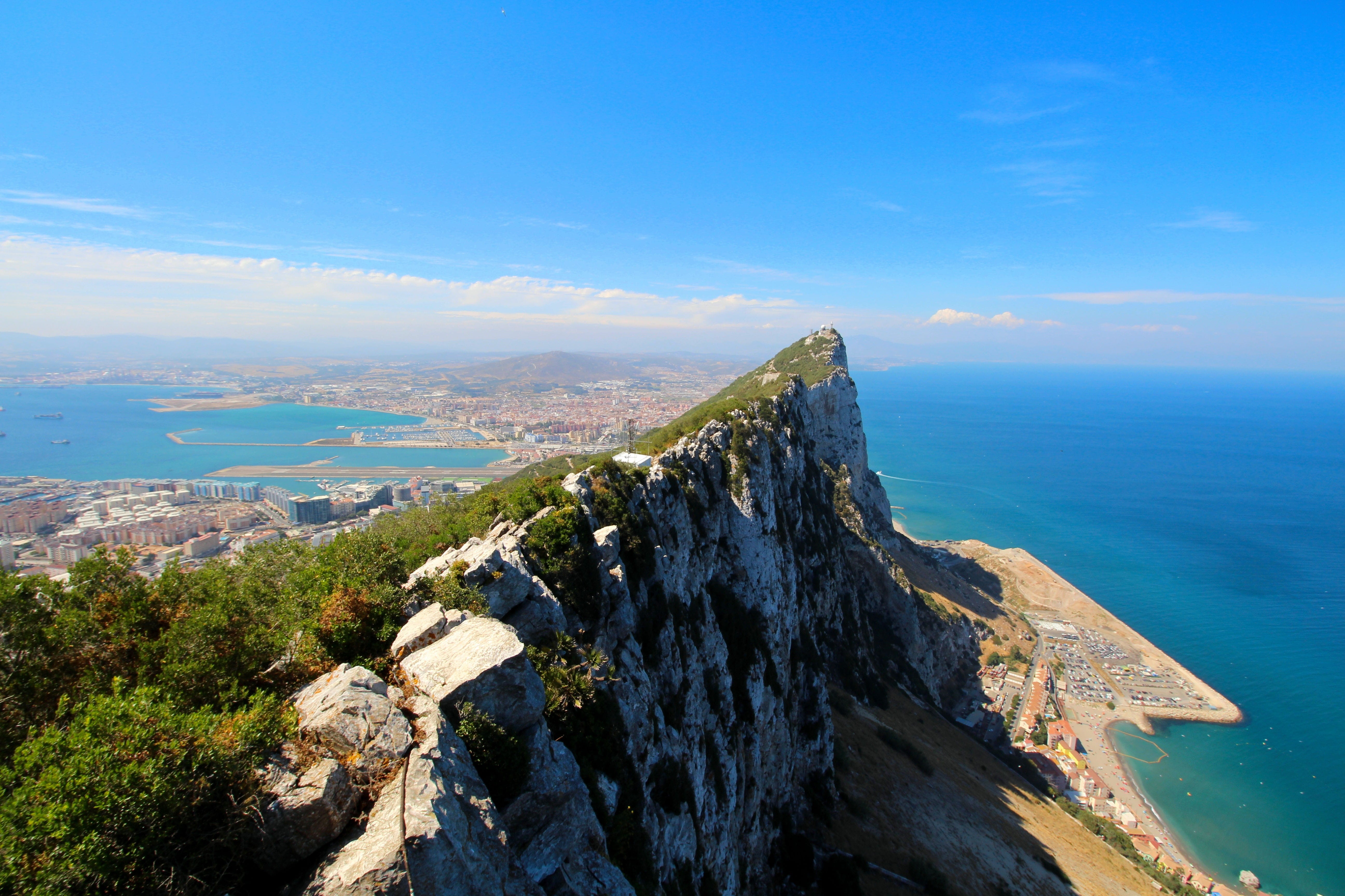 sky, nature, english, rock, coast, idyllic, 5K, tranquil scene, mediterranean, scenics - nature, tranquility, day, cliff, non-urban scene, outdoors, sea, HD Wallpaper