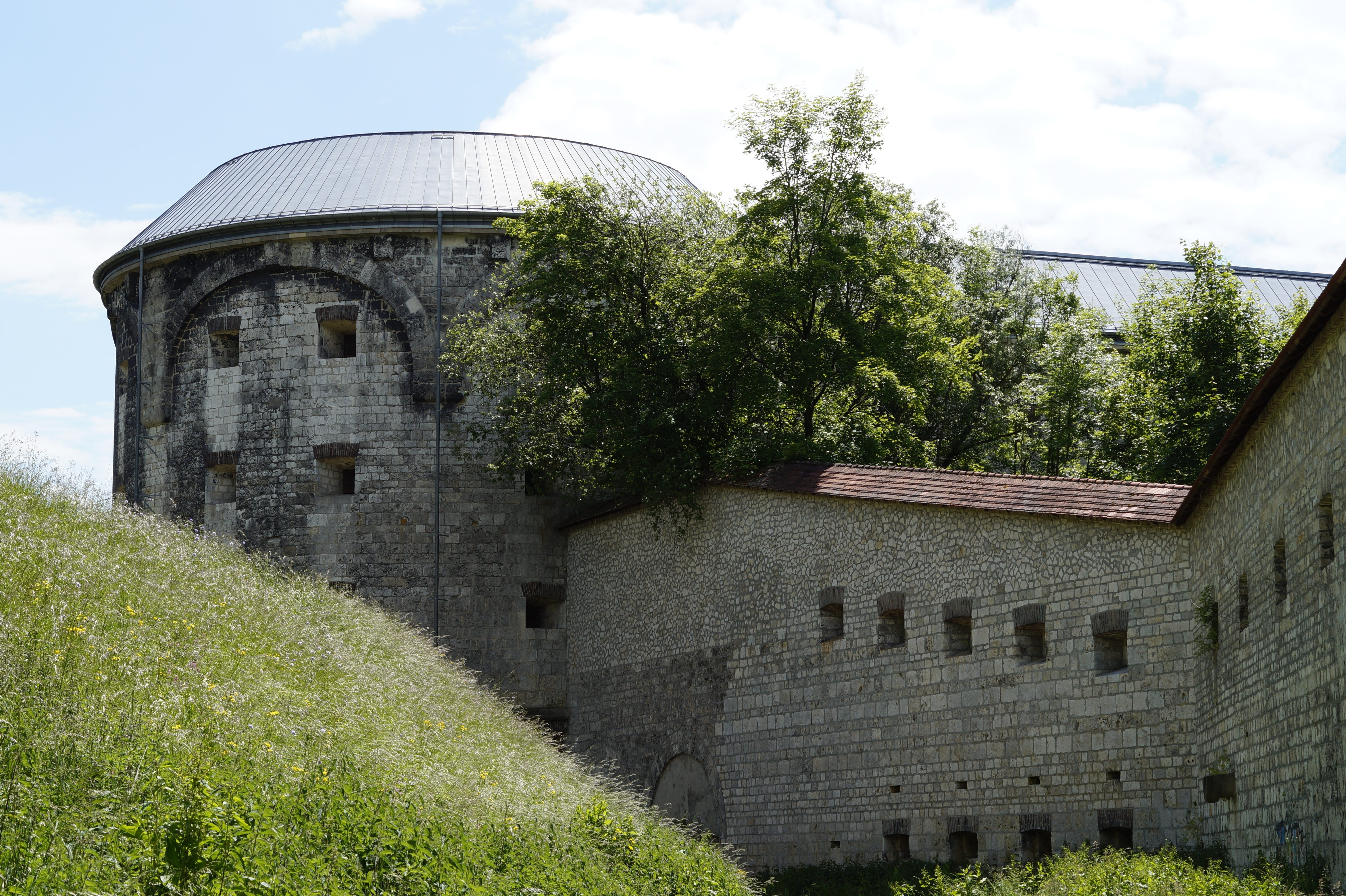 imposing, guard, grass, stone, 5K, tree, nature, building exterior, the past, no people, fortress, historically, protect, watchtower, ulm, old, defense, HD Wallpaper