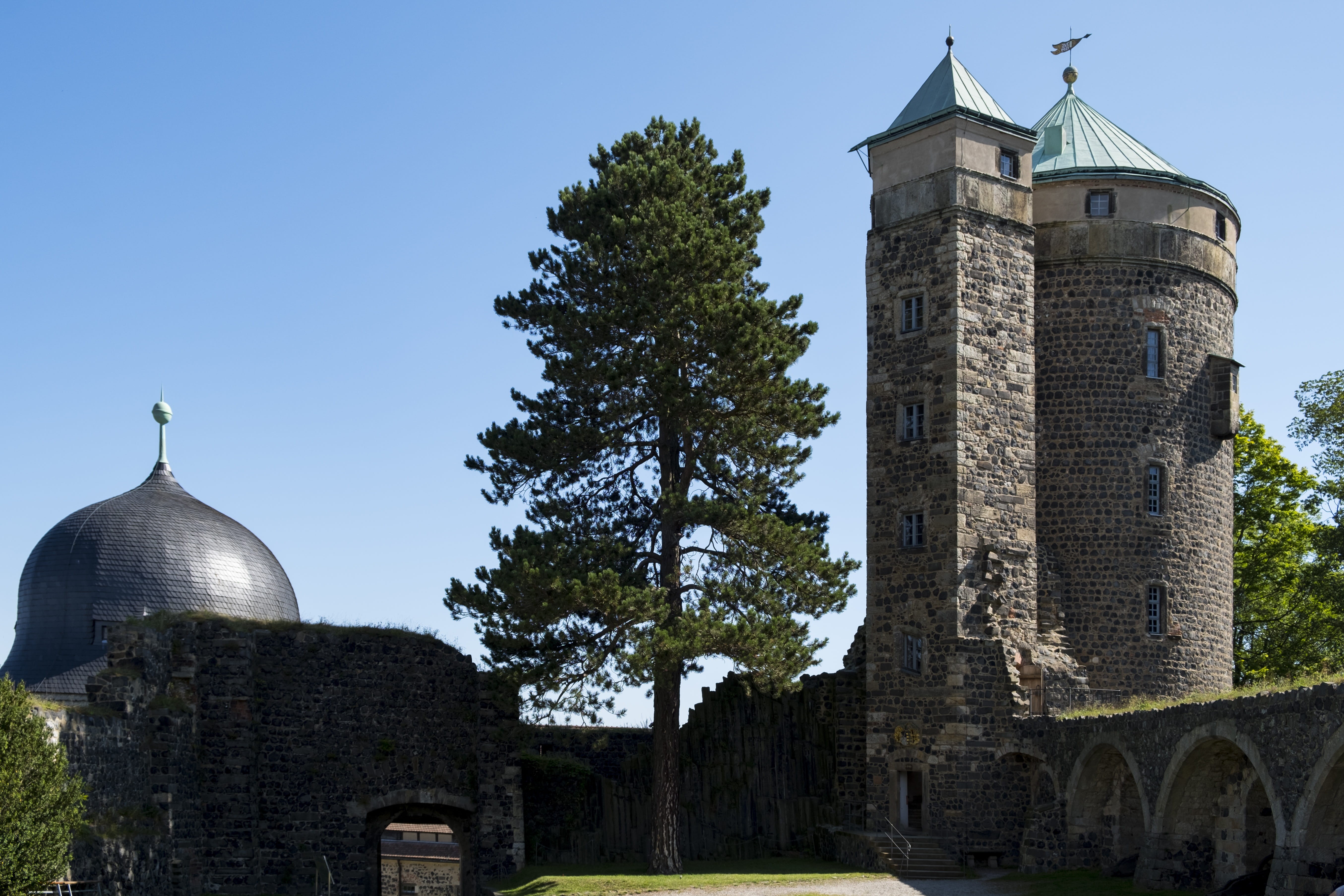 tourism, fortress, plant, place of worship, religion, belief, travel destinations, historically, the past, built structure, building, old, stolpen, tower, HD Wallpaper