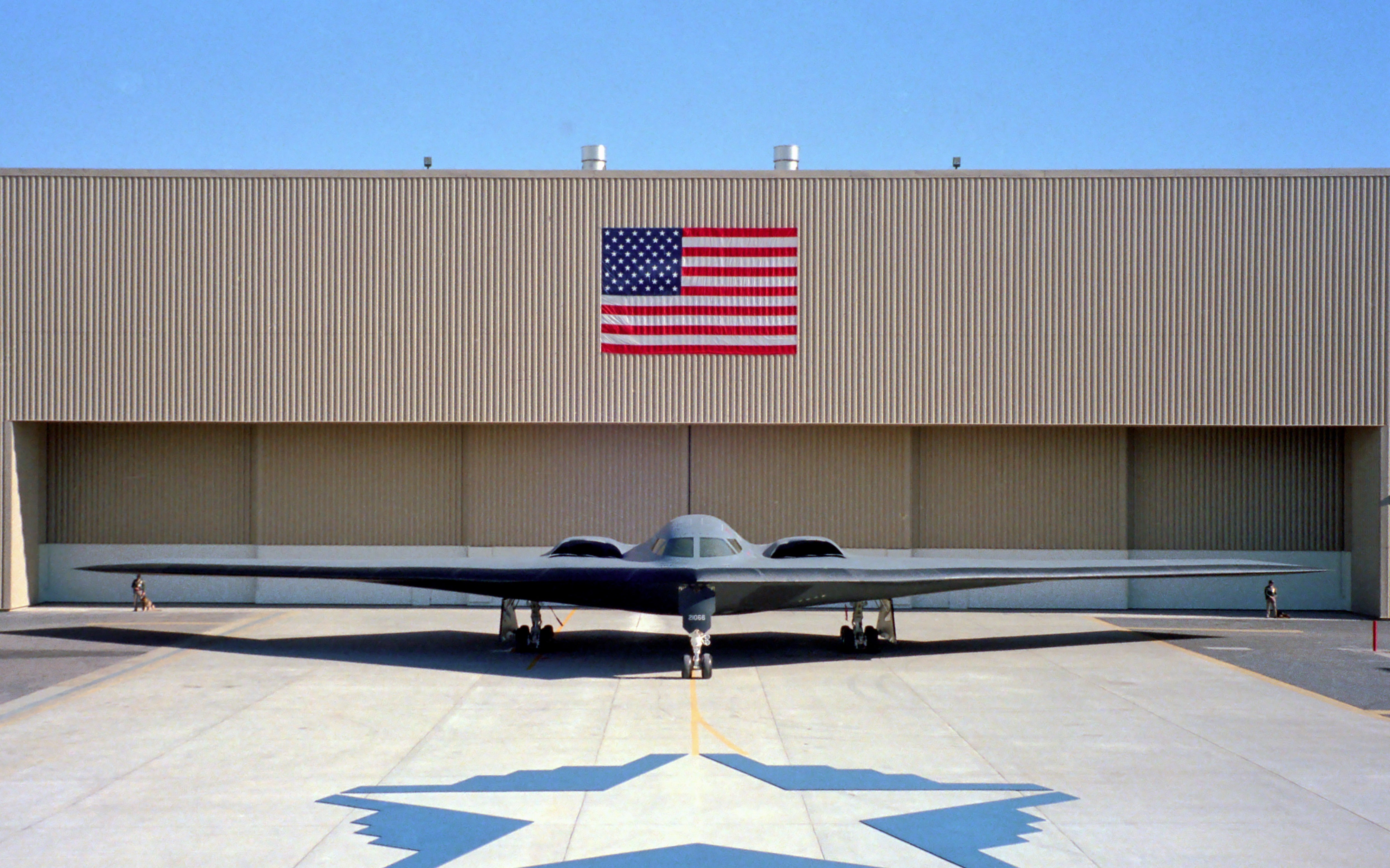 nature, striped, sky, sunlight, architecture, blue, day, military, military aircraft, aircraft, vehicle, clear sky, shape, no people, patriotism, building exterior, HD Wallpaper