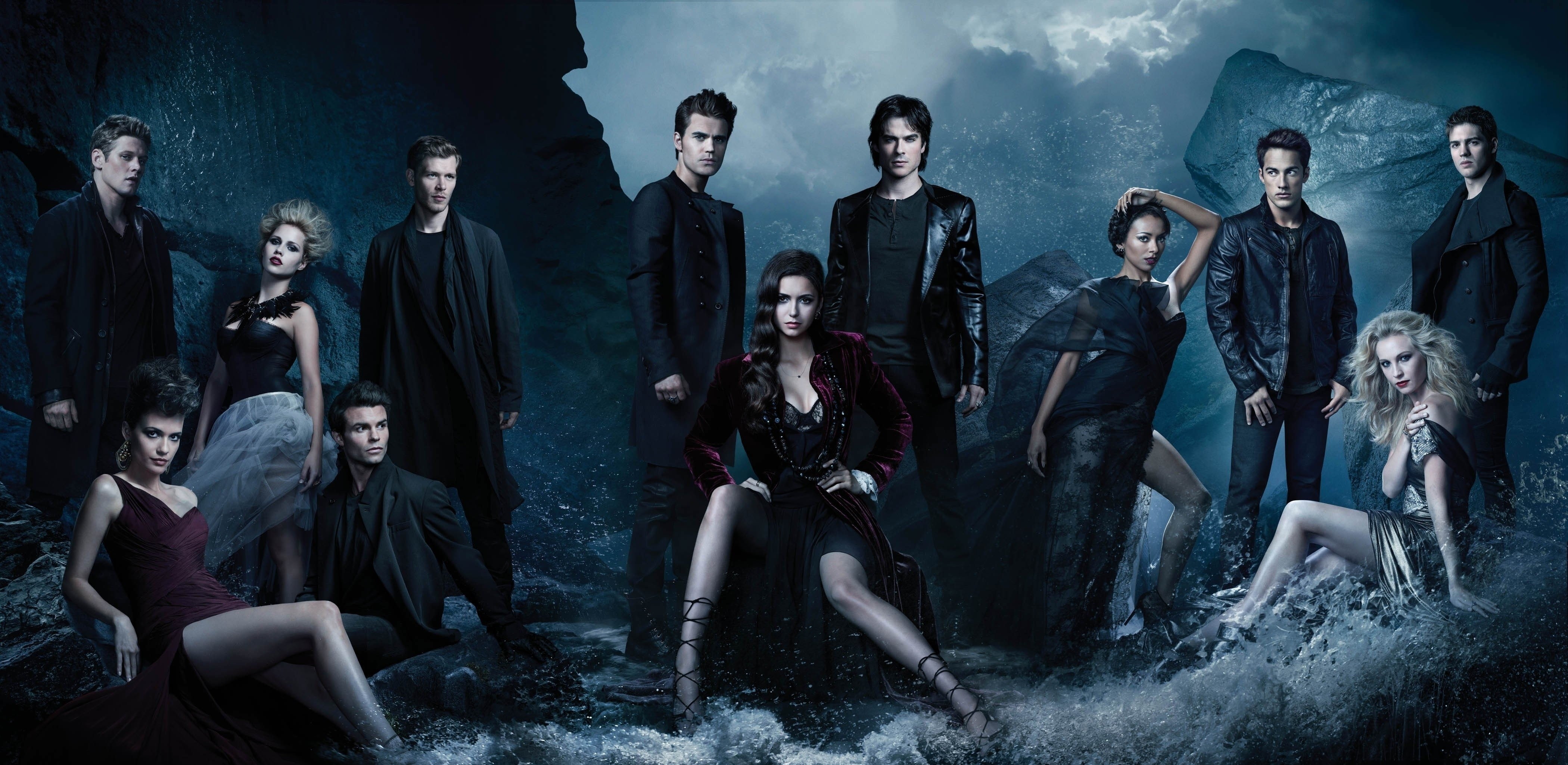 4K, series, diaries, vampire, drama, romance, horror, fantasy, HD Wallpaper
