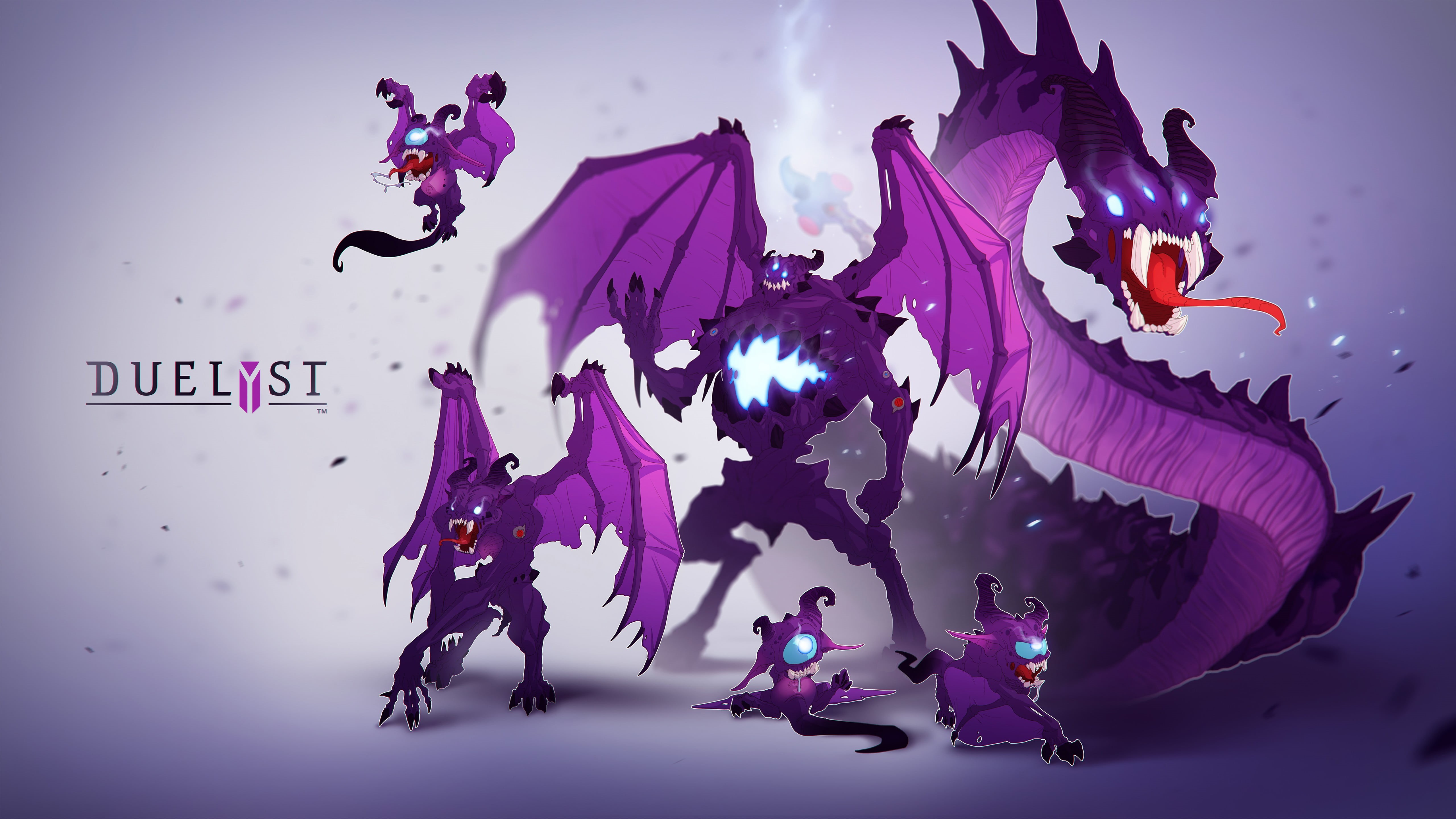 motion, mid-air, artwork, clip, studio shot, no people, Duelyst, animal wildlife, duelist, art, video games, sky, multi colored, pink color, animal, flying, HD Wallpaper