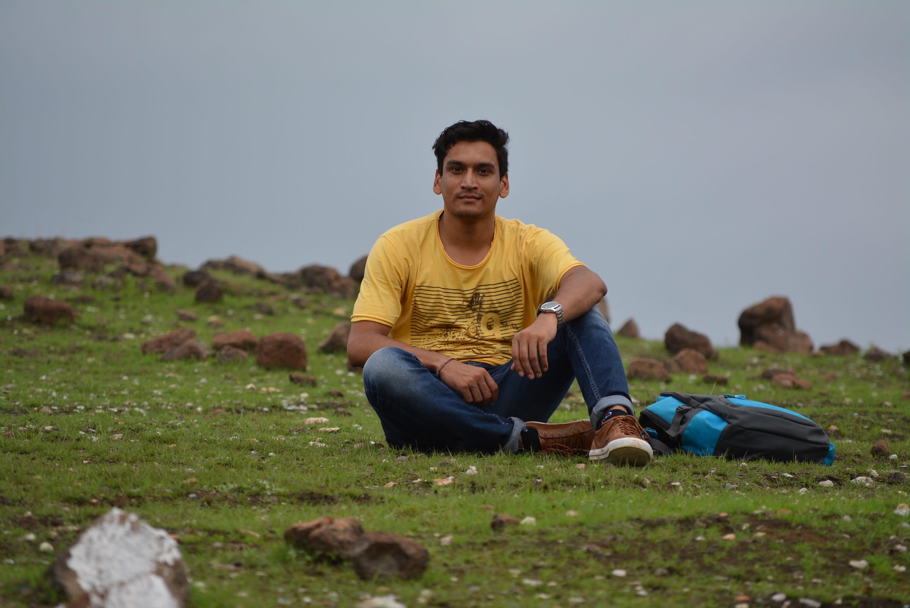 people, ashishchauhan, young men, ashishpixabay, nature, gloomy, full length, ankajthakur, front view, 2K, jeans, looking at camera, outdoors, one person, HD Wallpaper