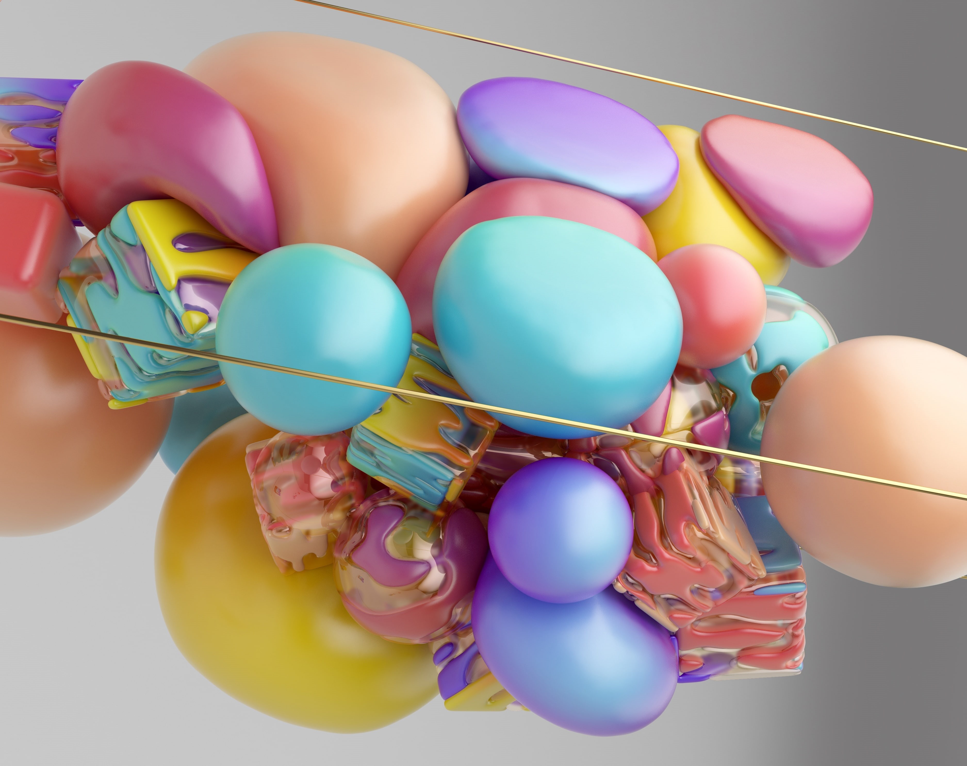 easter, party - social event, no people, choice, ribbon, background, Cubes, indoors, 2K, Colors, large group of objects, high angle view, Abstract, 3DArt, HD Wallpaper