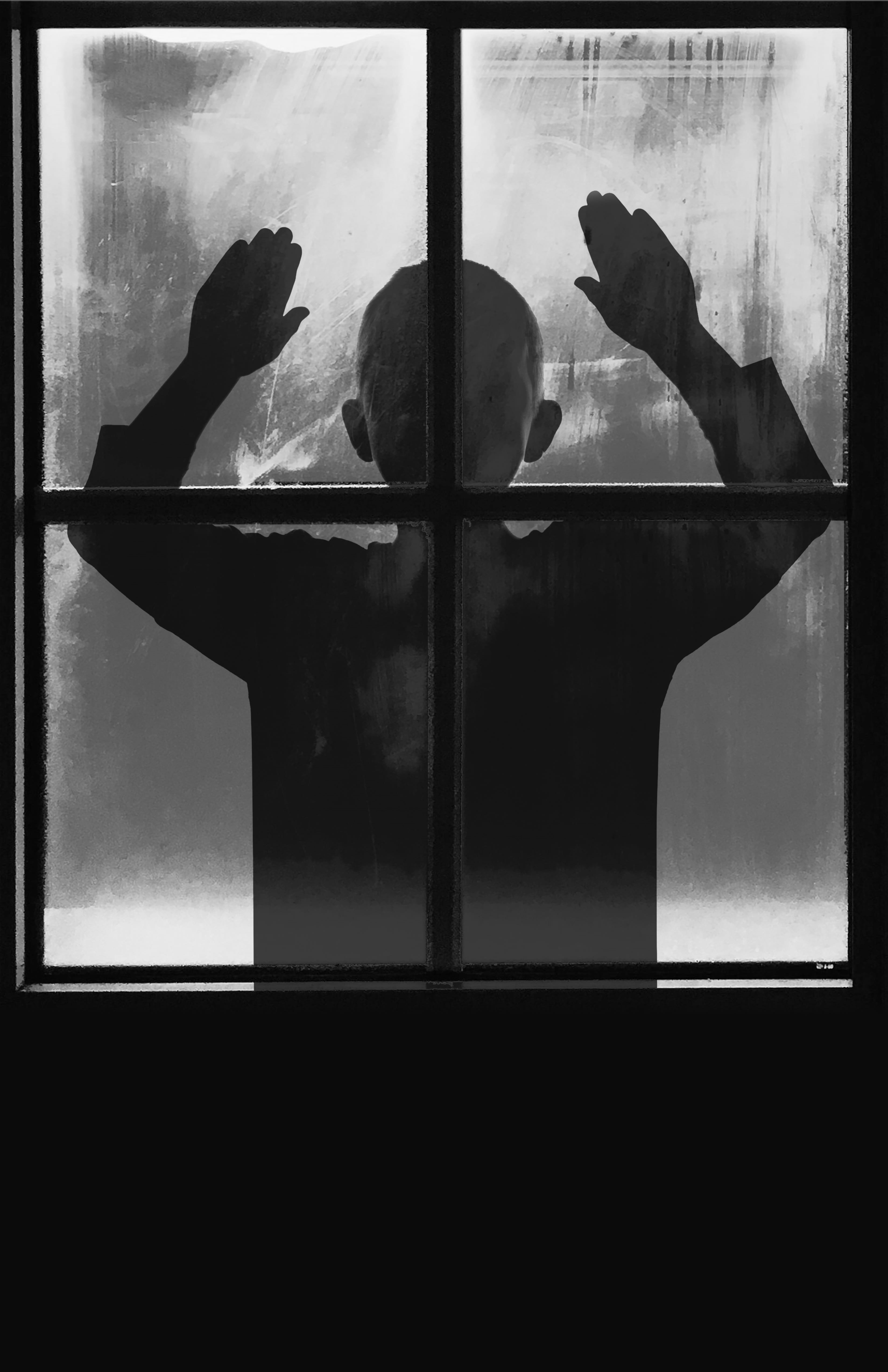 toddler, glass - material, abandoned, adult, leisure activity, kid, shadow, one person, abandonment, standing, hand, horror film, body part, child, human hand, Phone HD Wallpaper