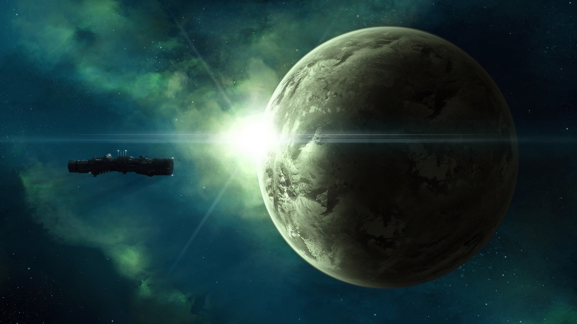 space exploration, invertebrate, sky, water, flame, astronomy, digital composite, technology, futuristic, design, 1080P, discovery, flow, dark, digital, HD Wallpaper