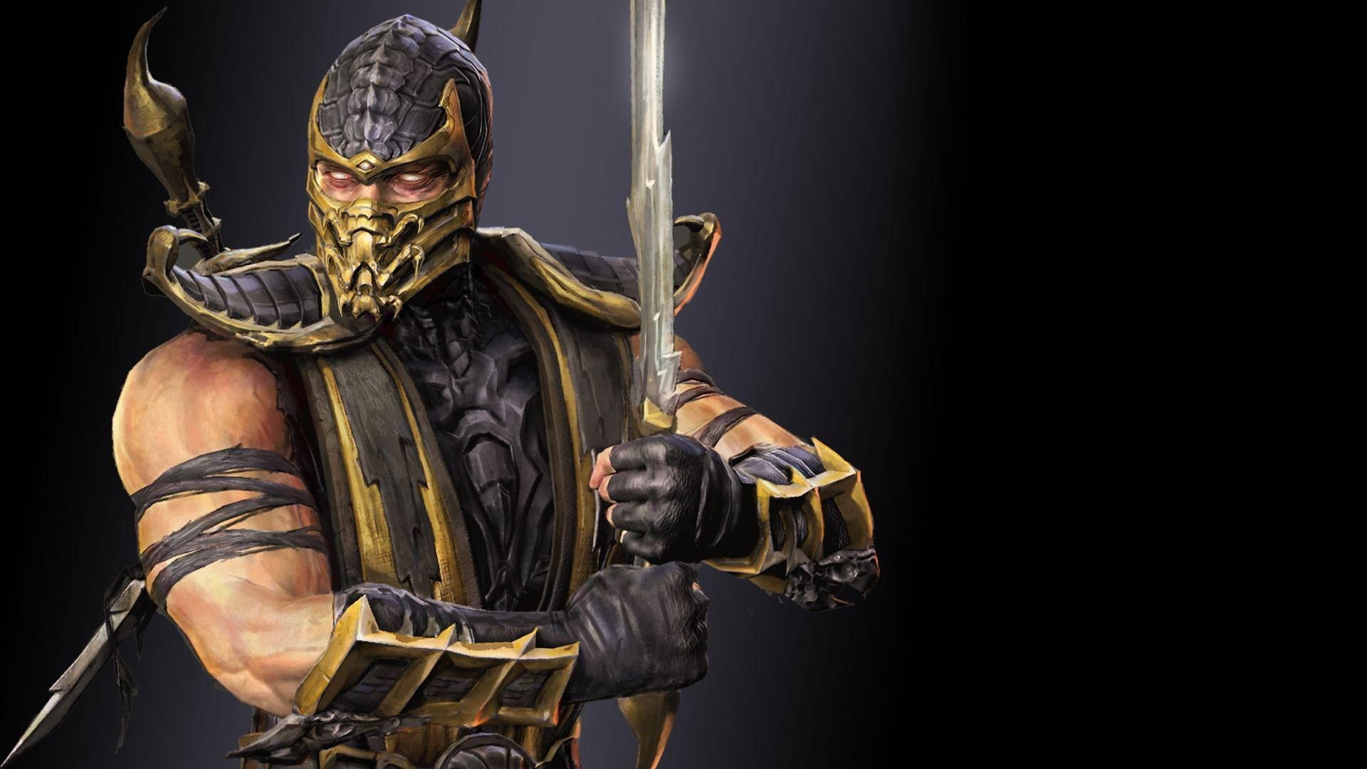 kombat, scorpion, 1080P, 1920x1080, mortal kombat, games, mortal, HD Wallpaper
