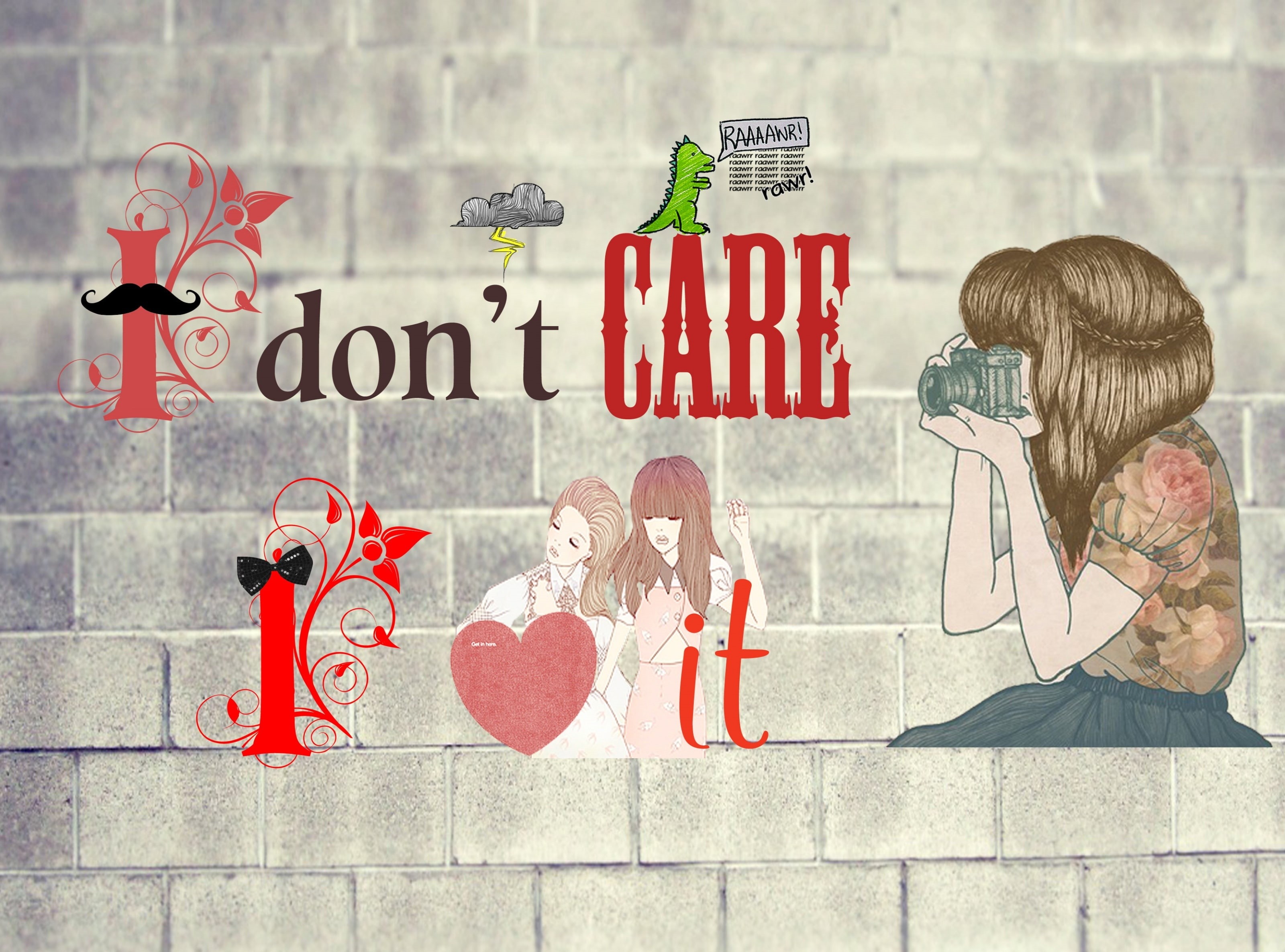 t, Creative, text, day, wall - building feature, care, city, sign, art and craft, people, females, Aero, offspring, don, architecture, street, 2K, women, HD Wallpaper