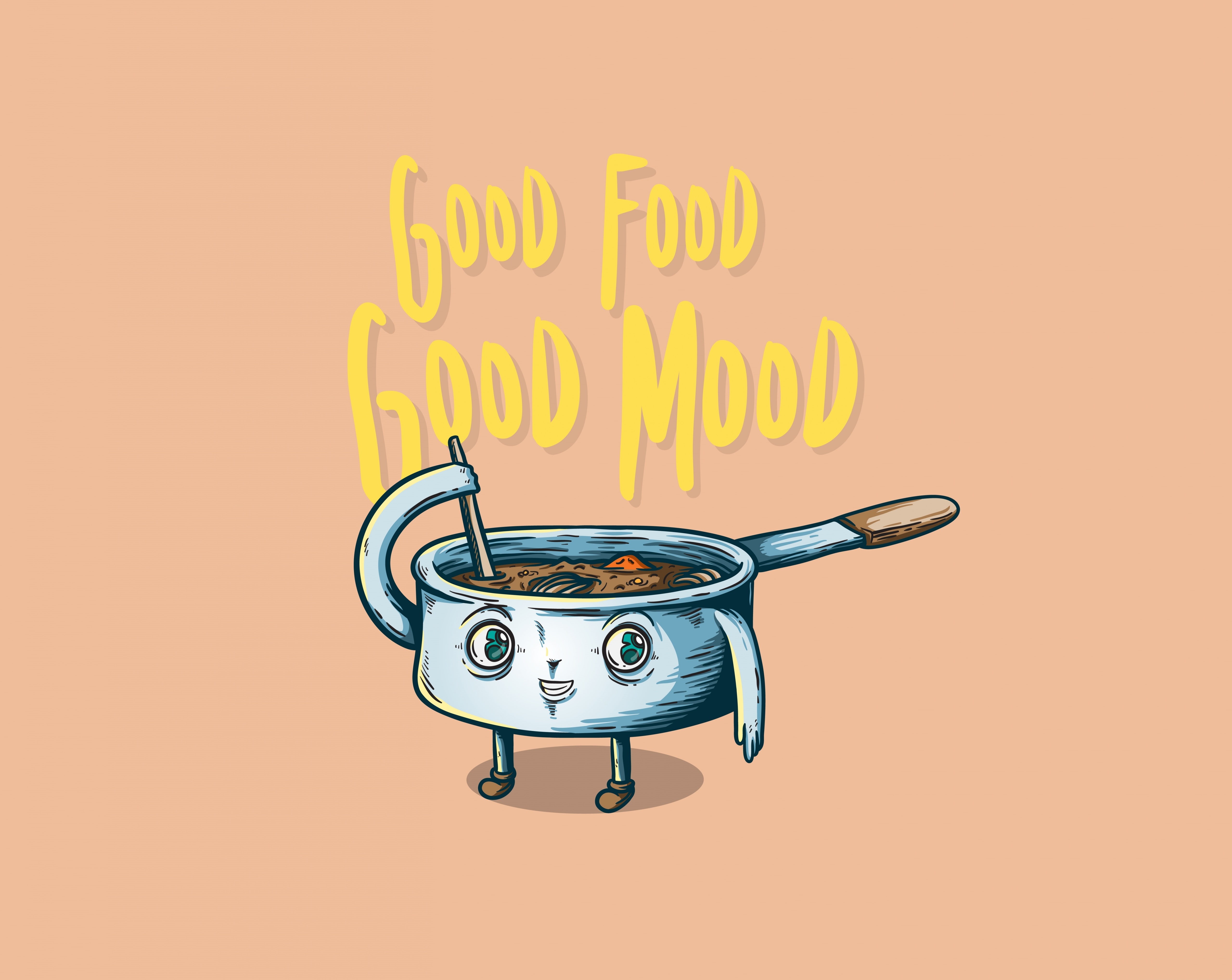 Inspiration, colored background, goodmood, Written, Slogan, studio shot, yellow, backgrounds, orange color, Quote, no people, Text, Cooking, Lifestyle, HD Wallpaper