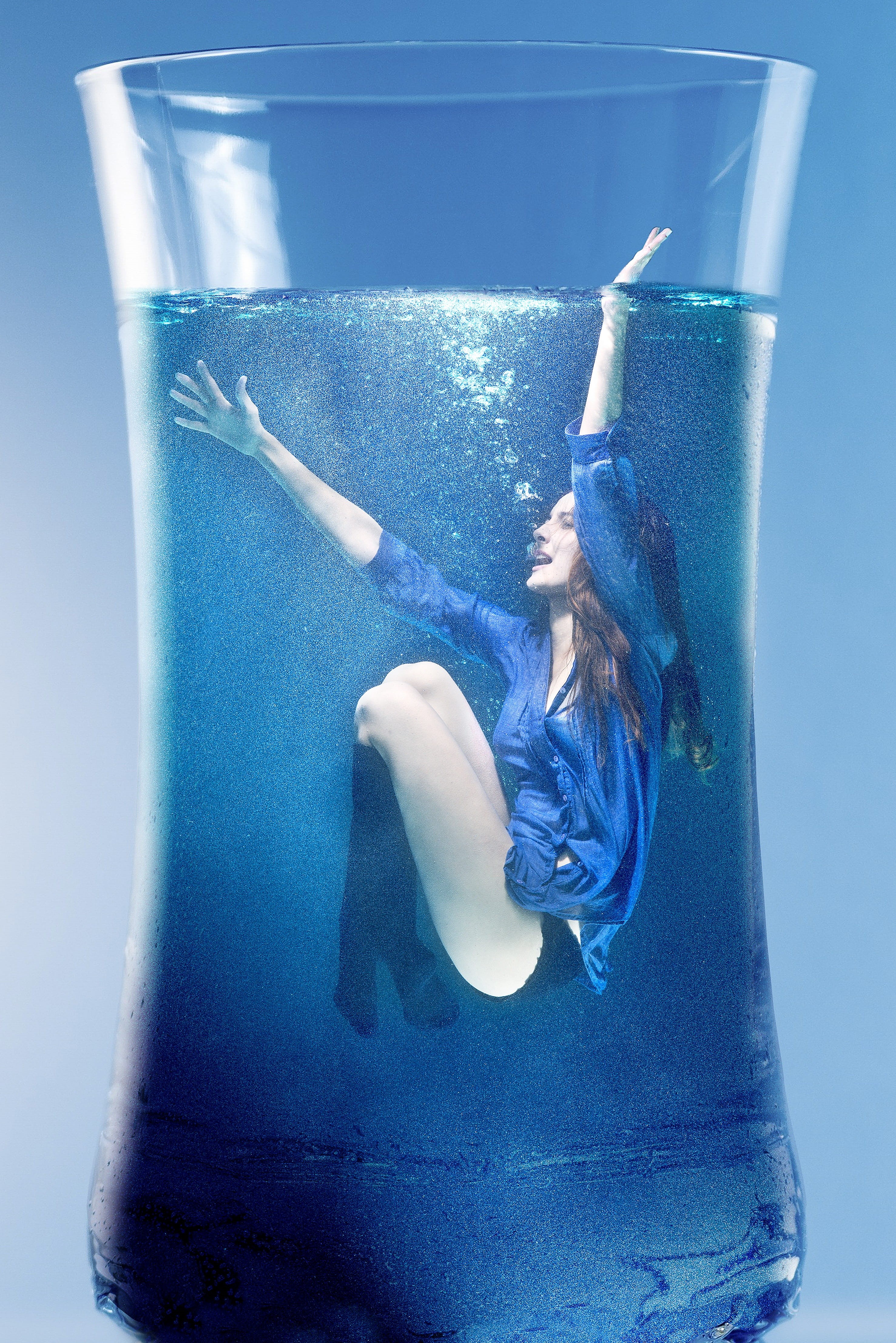 panty, drinking glass, Water, posing, feminine, real people, composing, young adult, surreal, Glass, artistically, person, one person, full length, composition, Phone HD Wallpaper