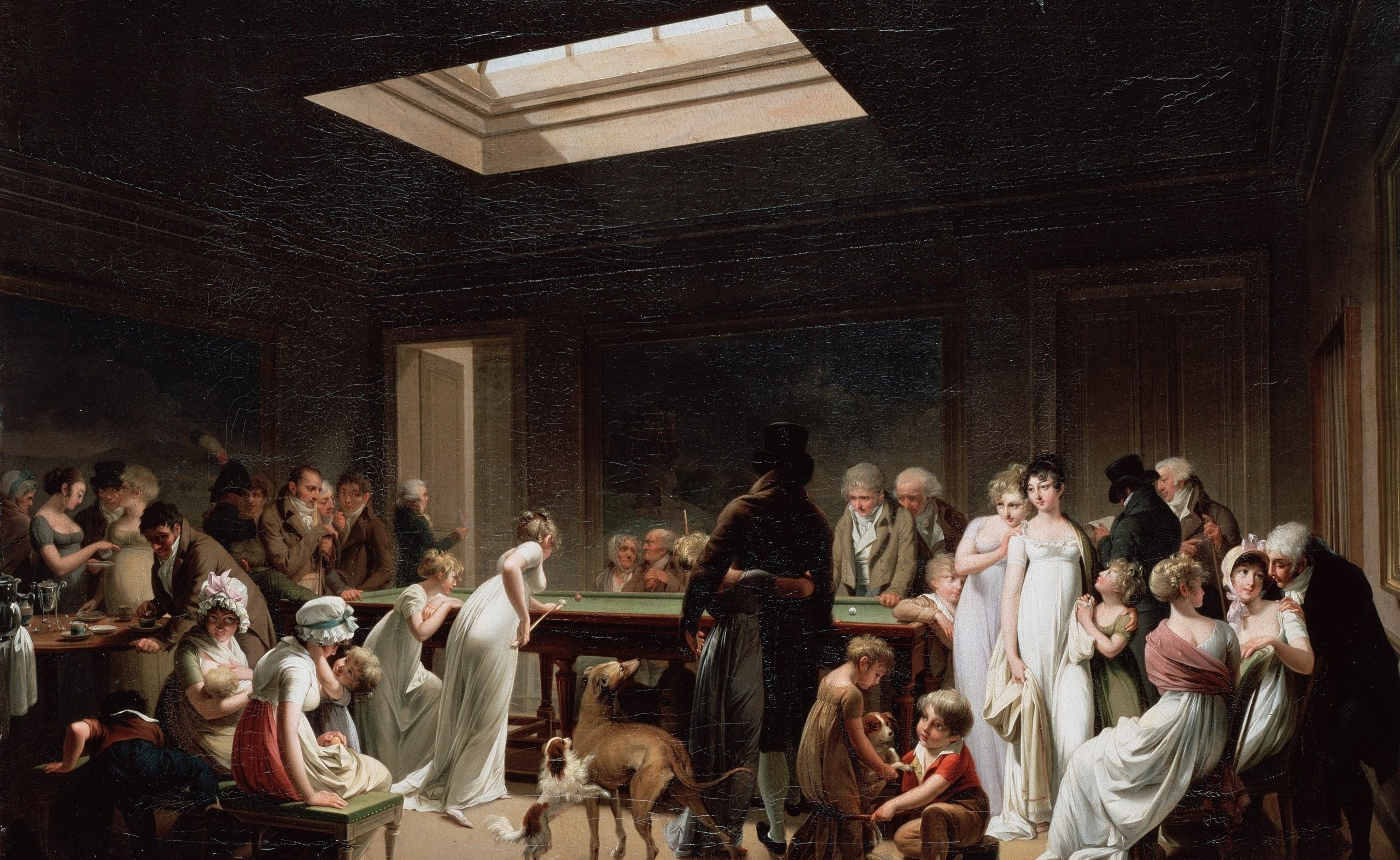 real people, architecture, group of people, religion, time, men, crowd, males, 2K, Game, Billiards, Boilly, indoors, adult, spirituality, sitting, standing, HD Wallpaper