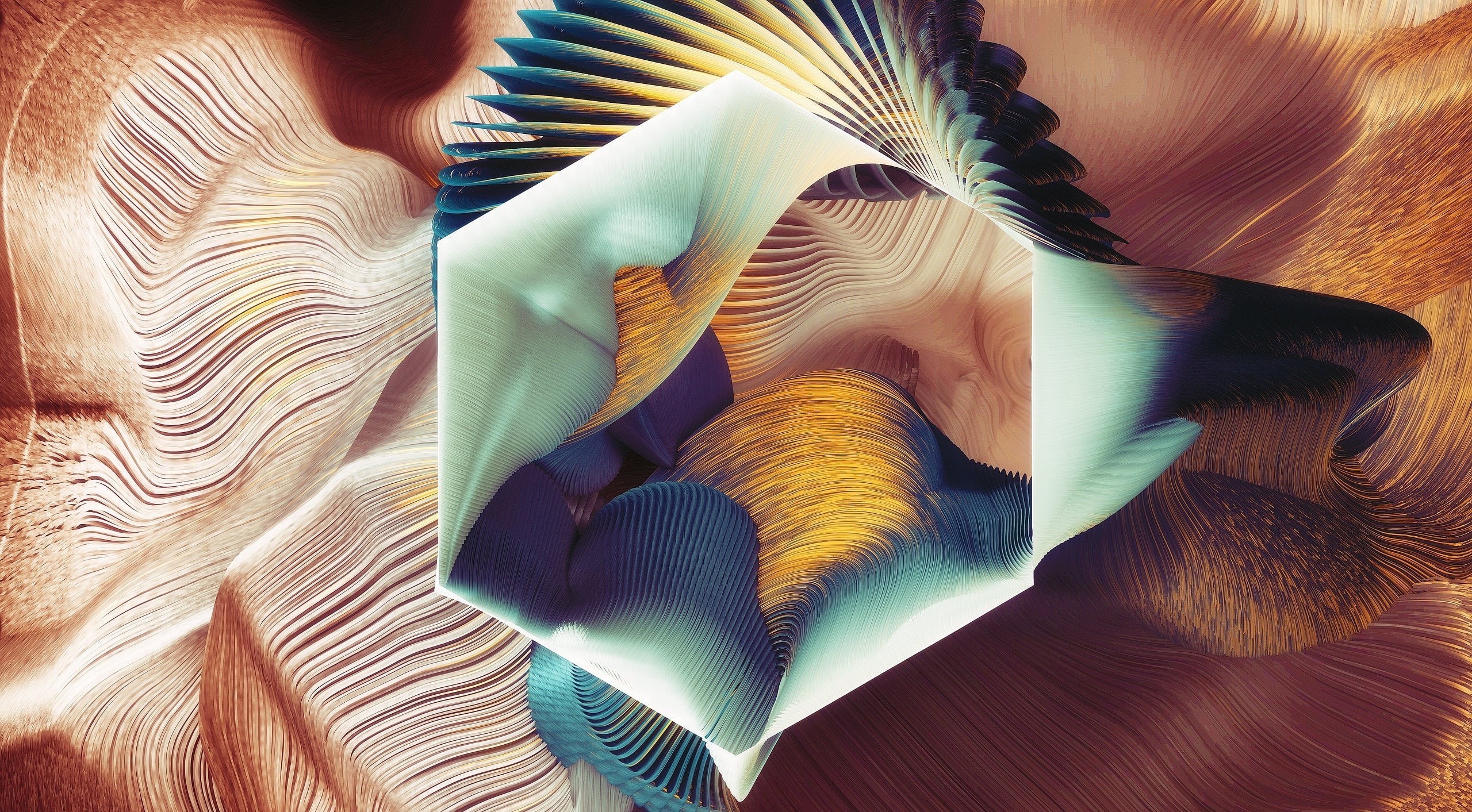 still life, high angle view, close-up, Abstract, directly above, 2K, geometric, decoration, Artistic, striations, art, pattern, paper, softness, table, HD Wallpaper