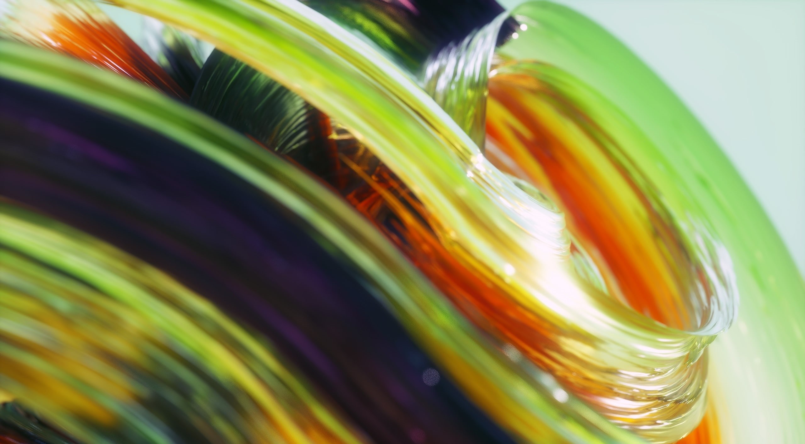 digitalart, d, 2K, Motion, household equipment, food and drink, drinking glass, refreshment, 3DArt, green color, backgrounds, shades, creativity, multi colored, HD Wallpaper
