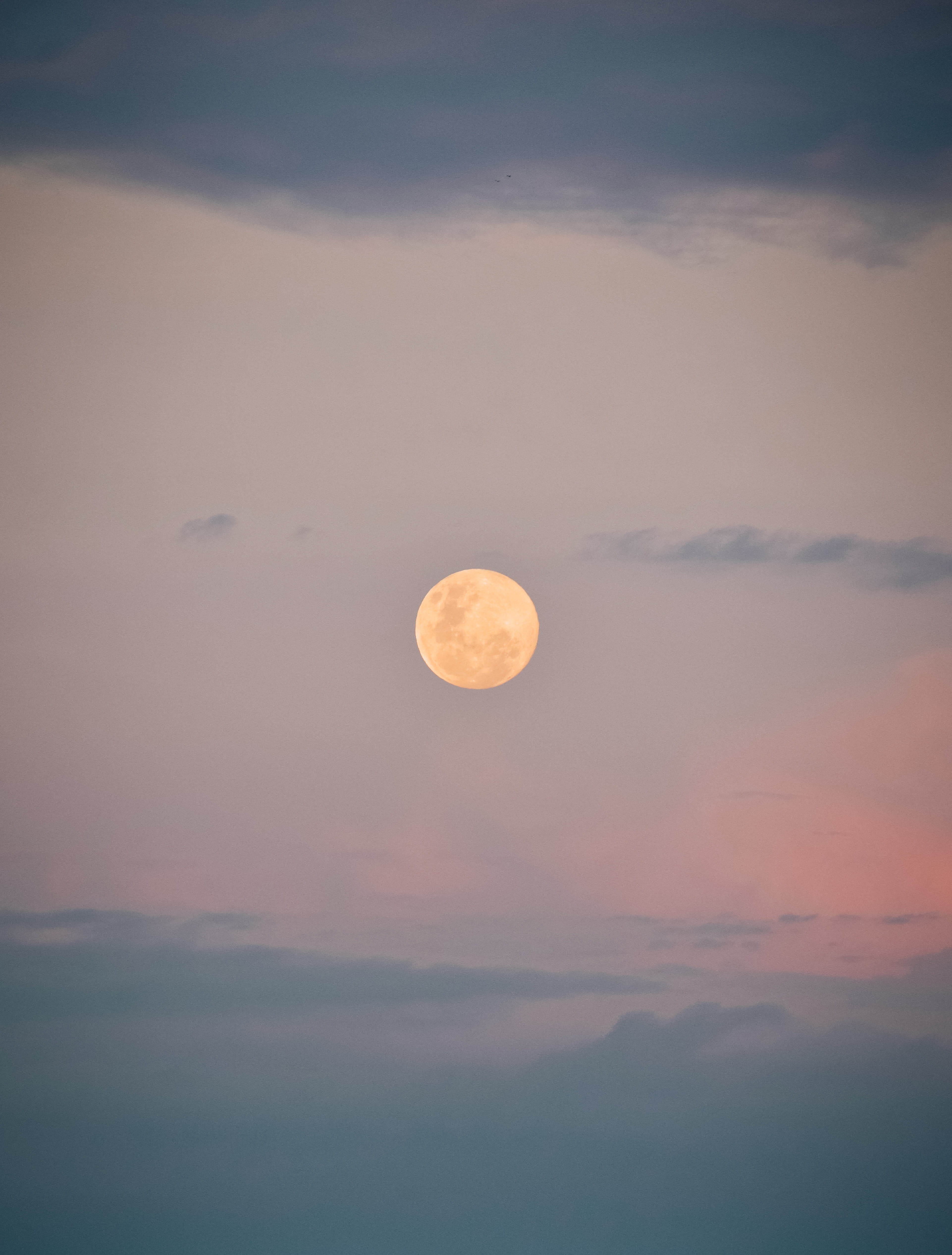 night, beauty In Nature, sunset, dusk, astronomy, space, orange Color, cloudscape, colour, moon, blue, cloud, outdoors, 4K, fullmoon, evening, sky, sunlight, Phone HD Wallpaper