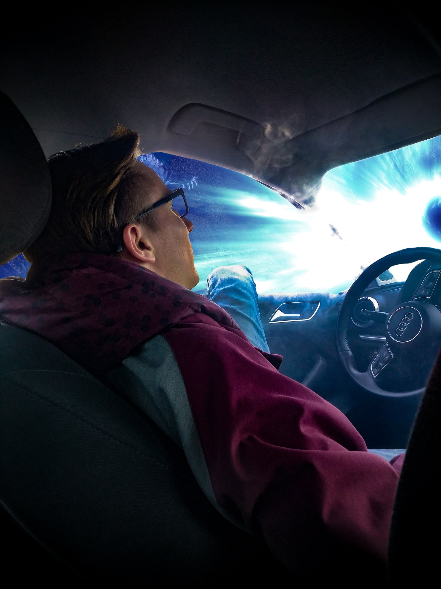 supersonic, space, Audi, spaceart, Launch, spaceship, rocket, 1080P, warp, Phone HD Wallpaper