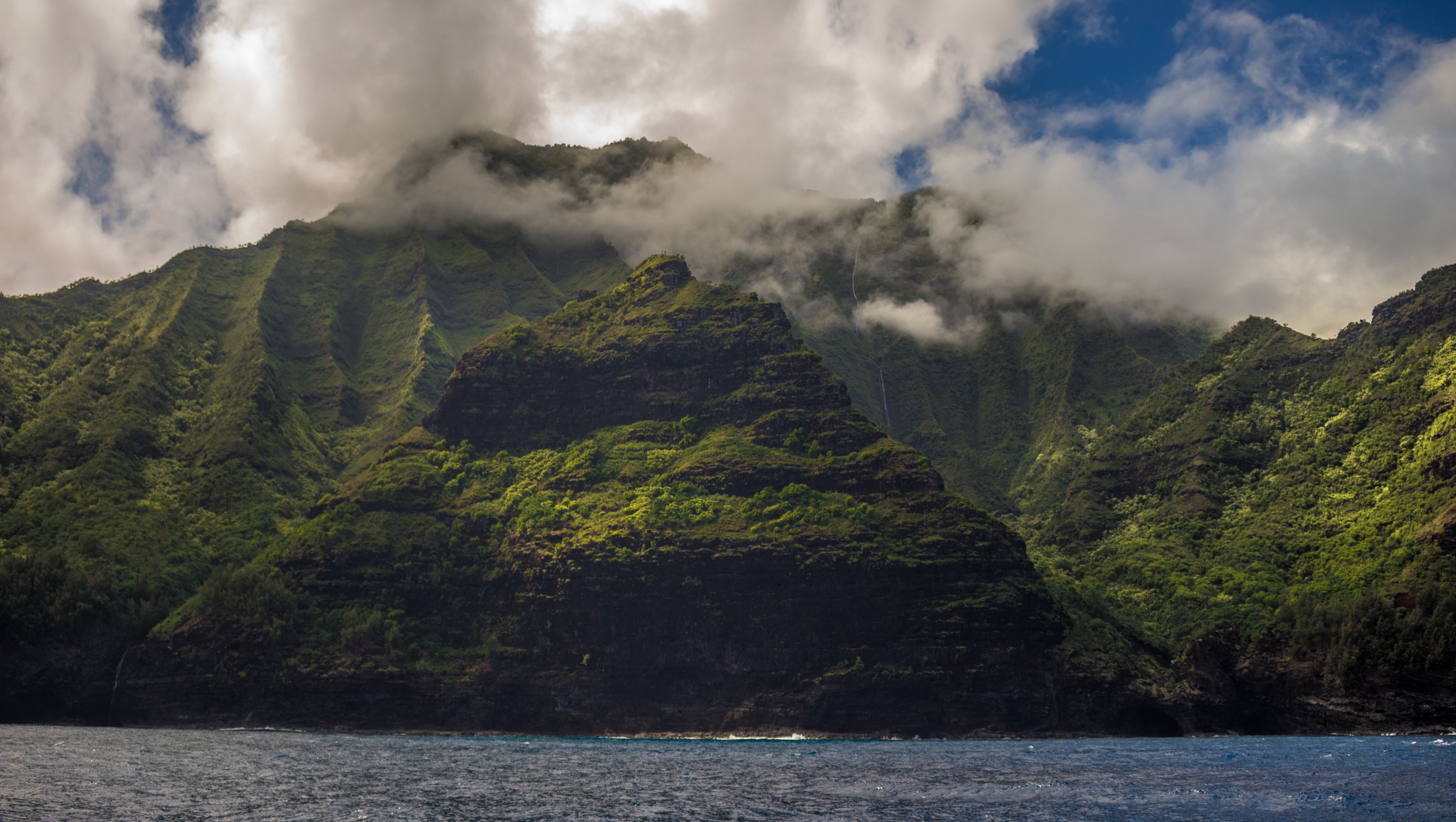 scenic, tranquil scene, day, cloud - sky, beach, plant, fog, panoramic, nature, sea, mountain range, body, daylight, scenics, photgraphy, no people, mountain, HD Wallpaper