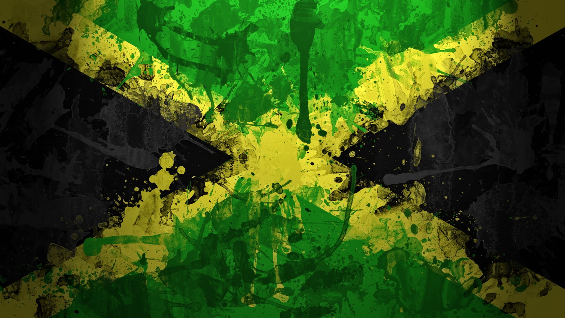 textured, leaf, nature, beauty in nature, green color, Jamaica, yellow, water, plant part, pattern, close-up, full frame, flag, leaves, reflection, HD Wallpaper