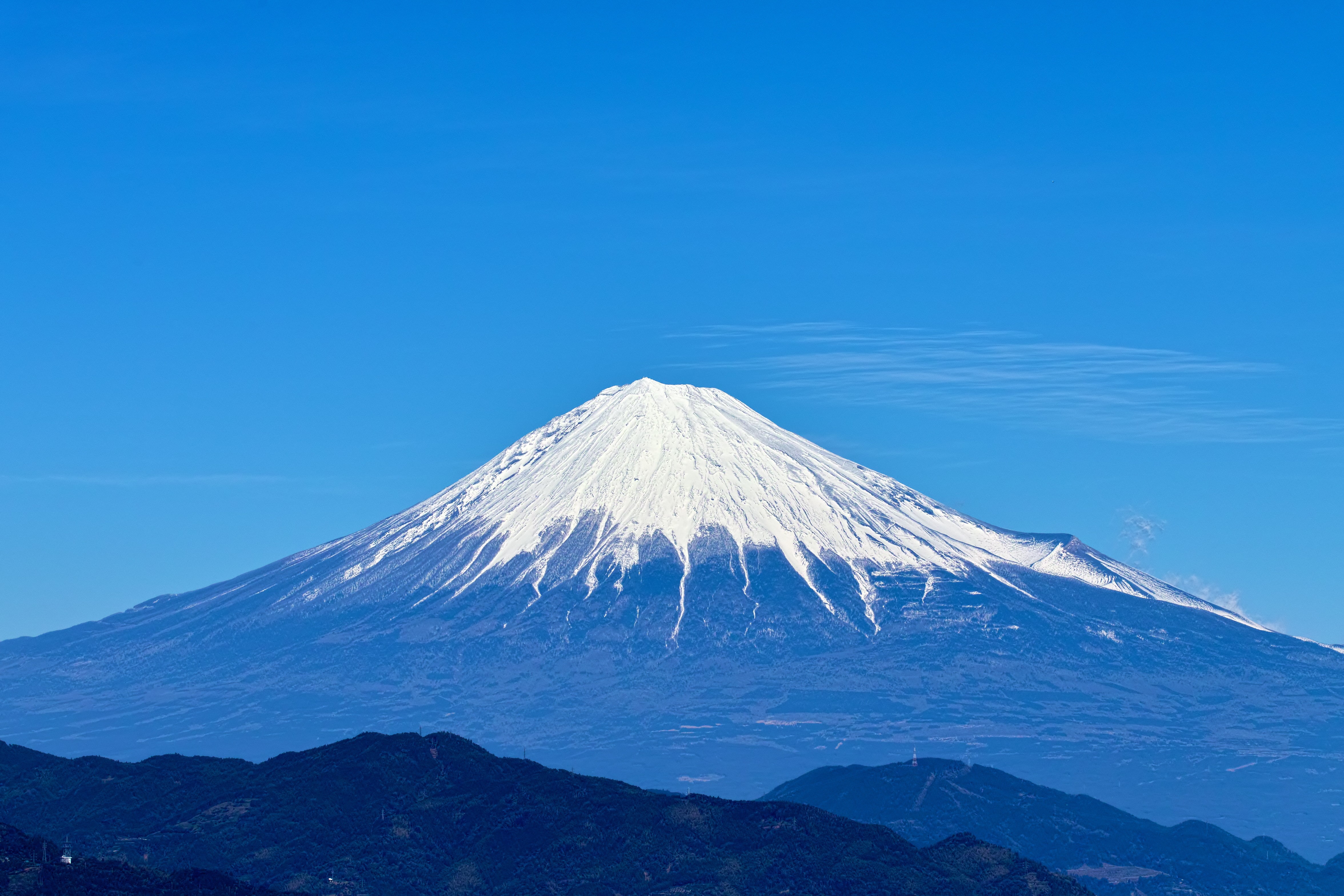 asia, outdoors, the sky, nature, sky, mountain Peak, 4K, scenics - nature, land, Japan, volcano, mountain, the volcano, idyllic, lake Kawaguchi, japanese Culture, HD Wallpaper