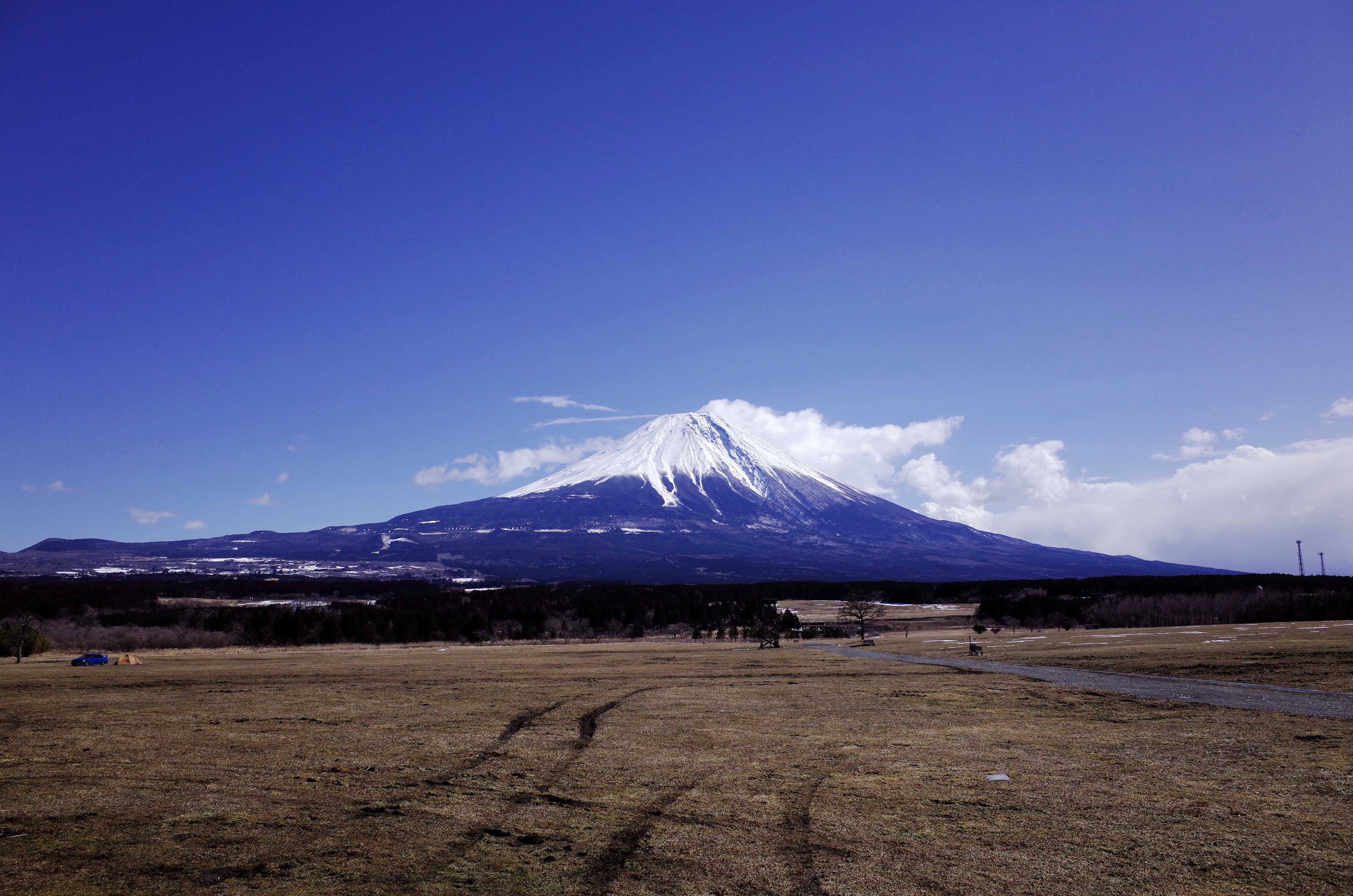 tranquil scene, foot cum i et al, nature, mountain range, photo, capped, blue, mt Fuji, 4K, power in nature, snowcapped mountain, cold temperature, mountain peak, HD Wallpaper