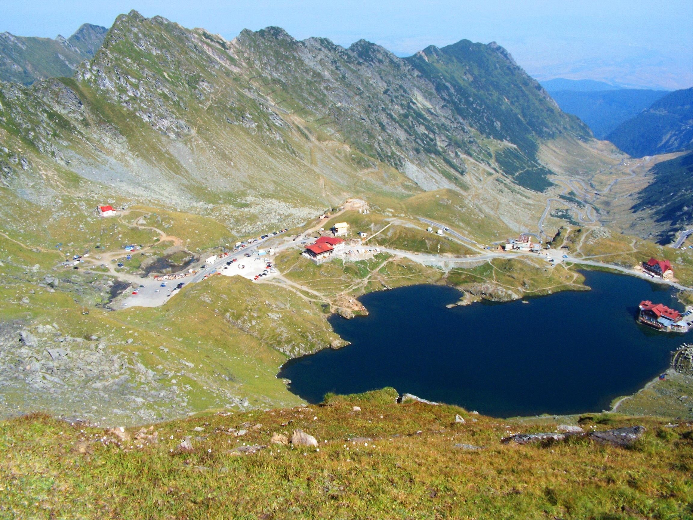 1080P, balea, lake, mountains, 3d and abstract, beautiful, nature, peaks, HD Wallpaper