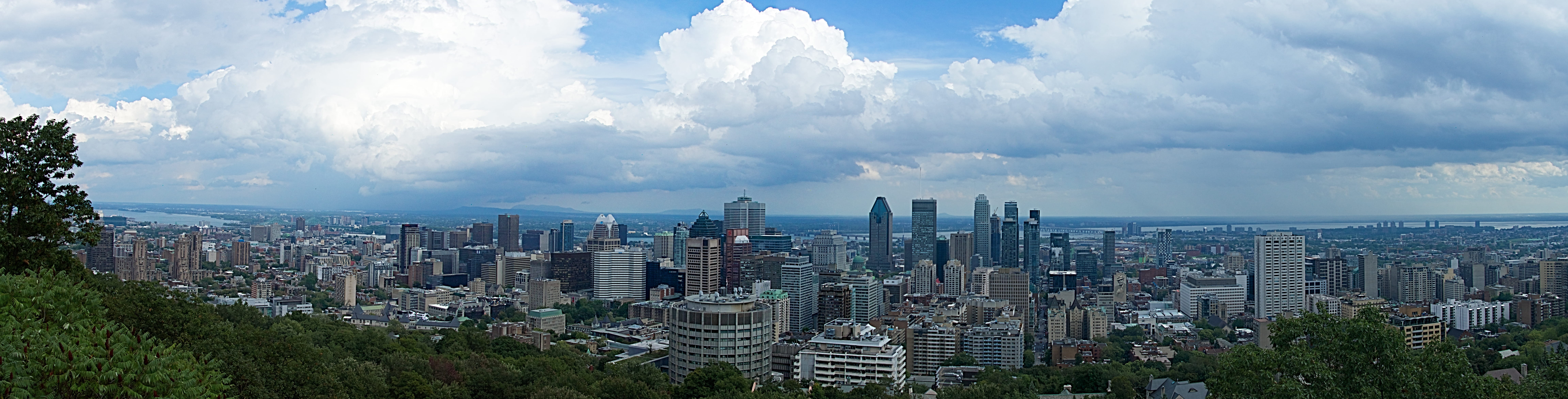 building, travel destinations, no people, residential district, city life, outdoors, landscape, high angle view, downtown district, montréal, skyscraper, HD Wallpaper