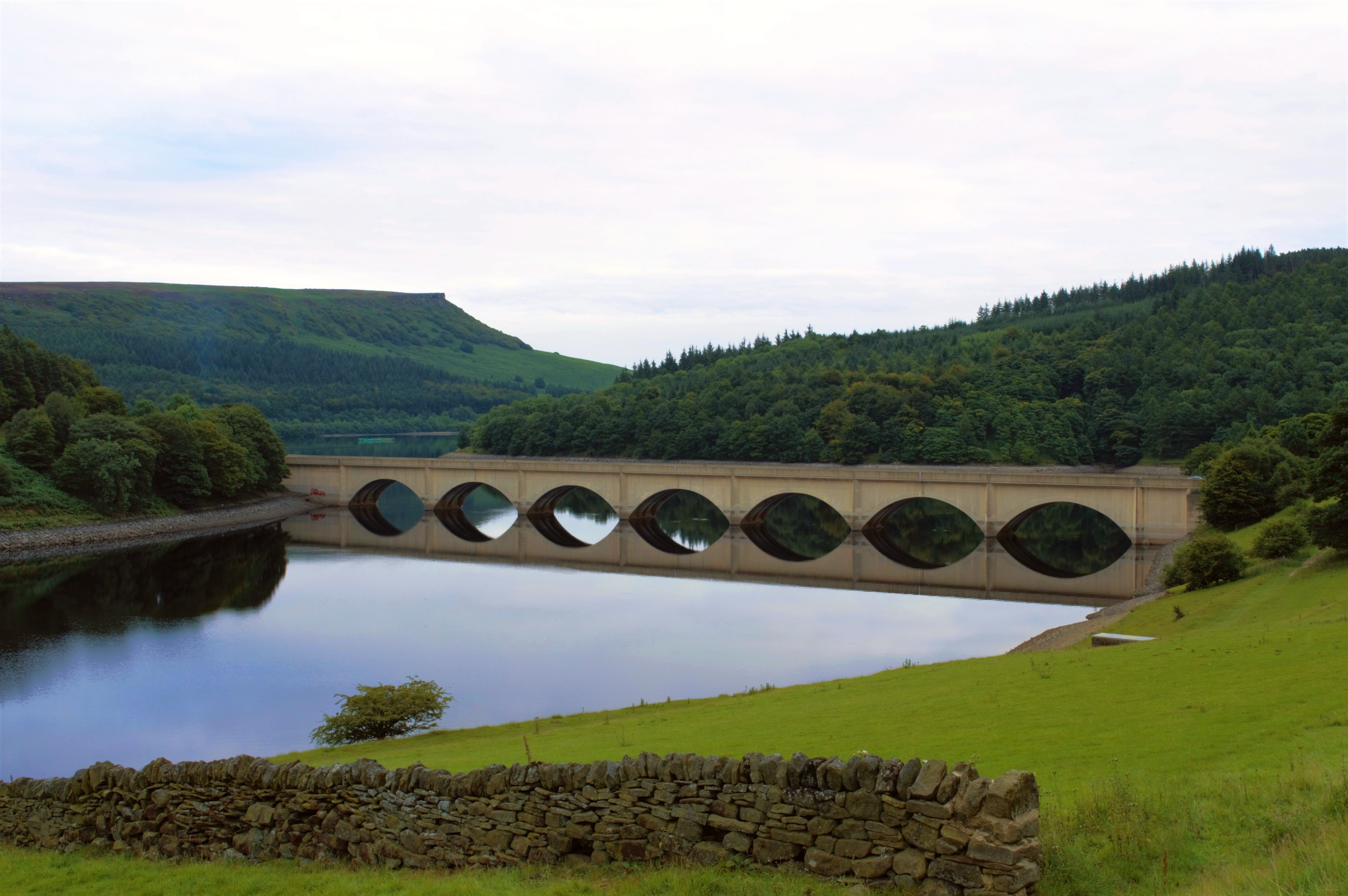 beauty in nature, mountain, calm, day, reflections, peak, snake pass, nature, green color, tree, no people, arch, landscape, bridge - man made structure, HD Wallpaper