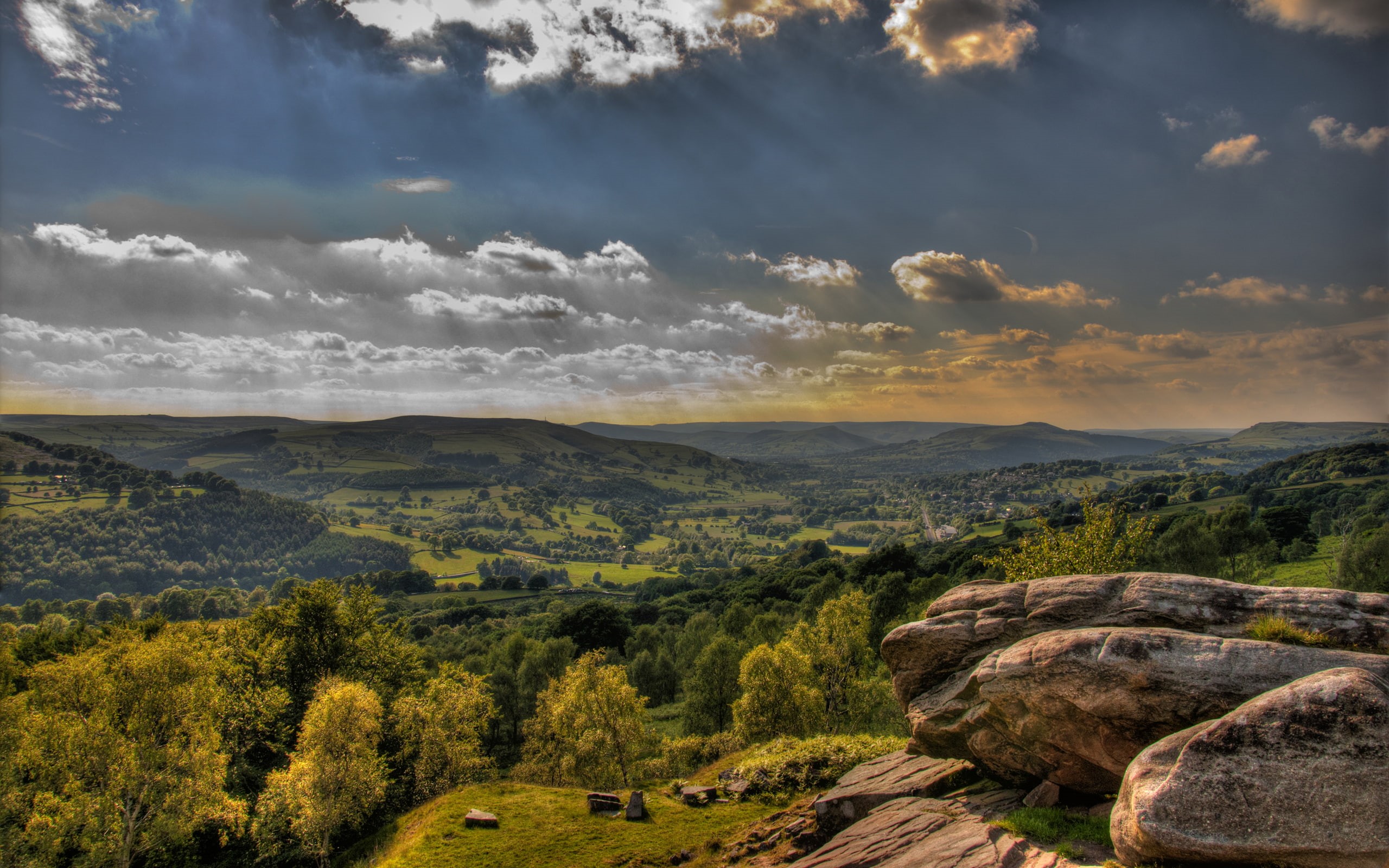 england, nikond90, landscape, valley, 2K, green, hope, blue, derbyshireengland, nikon, highdynamicrange, photography, HD Wallpaper