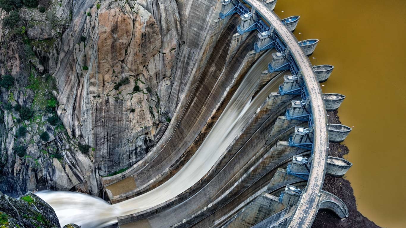 river, day, formation, water, rock - object, transportation, mountain, land vehicle, rock, nature, rock formation, yellow, solid, high angle view, outdoors, HD Wallpaper