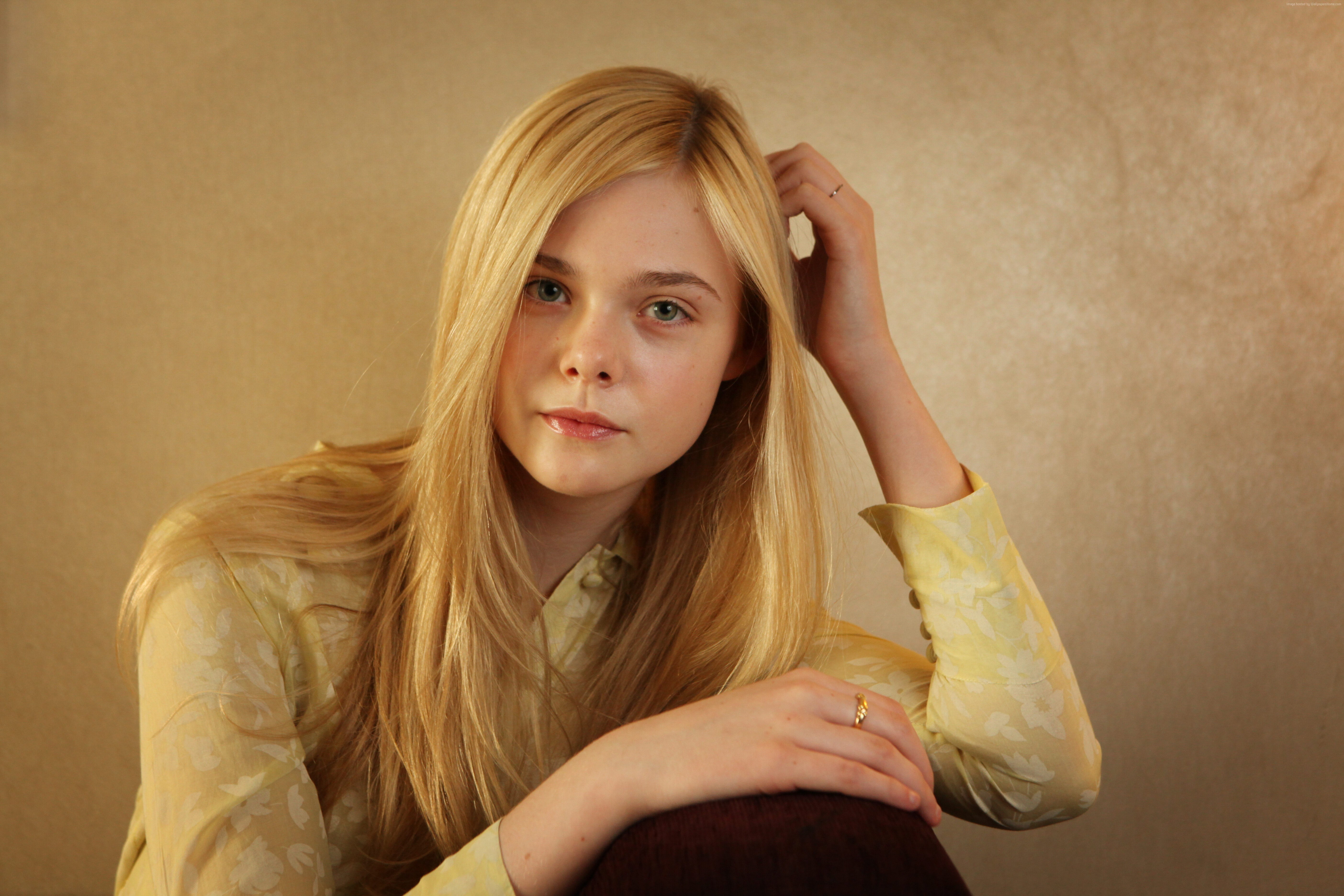 portrait, Elle Fanning, 5K, blonde, Actress, HD Wallpaper