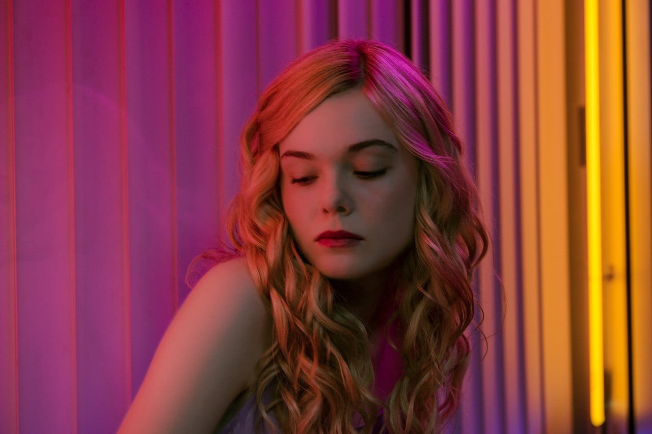 hair, Elle Fanning, one person, long hair, beautiful people, purple, redhead, pink color, 720P, human hair, beauty, fashion, actress, indoors, young adult, HD Wallpaper