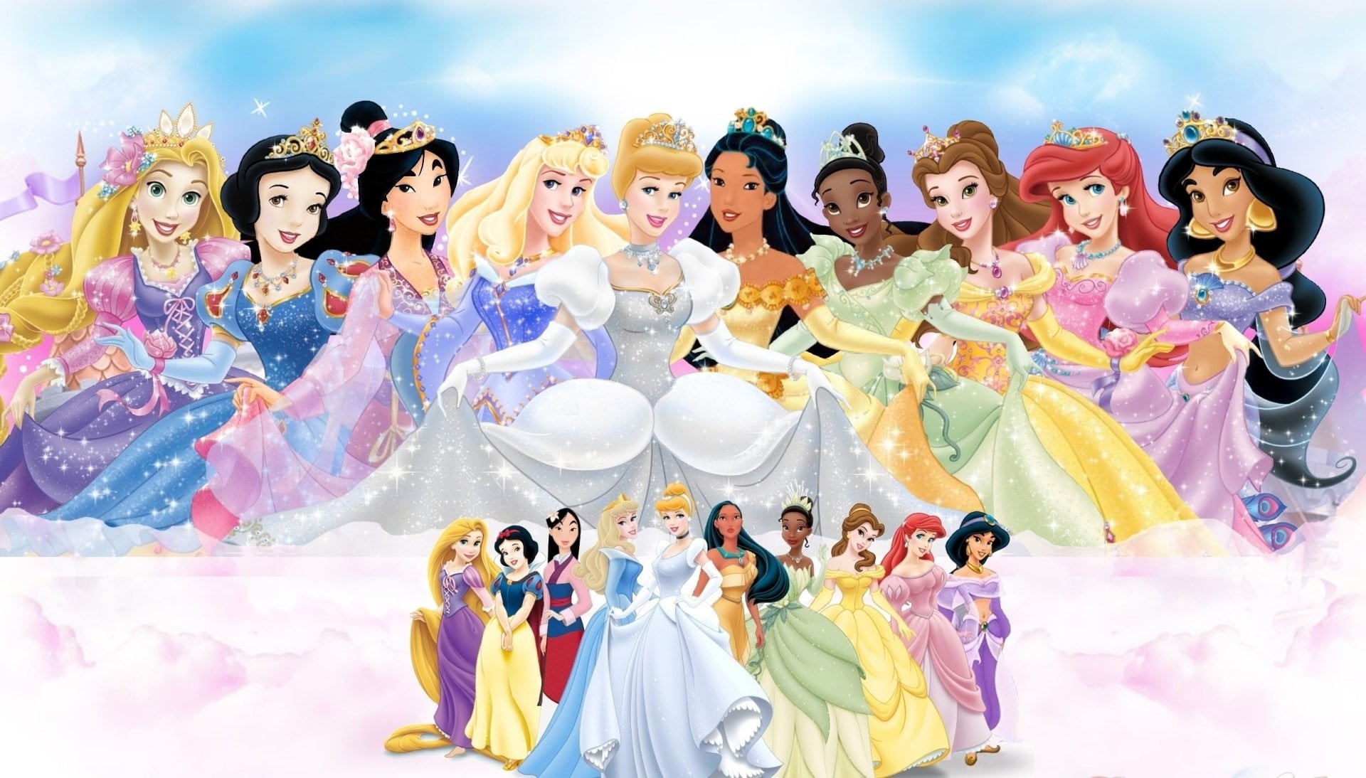 princesses, togetherness, men, standing, multi colored, adult, real people, large group of people, group of people, clothing, lifestyles, crowd, happiness, HD Wallpaper