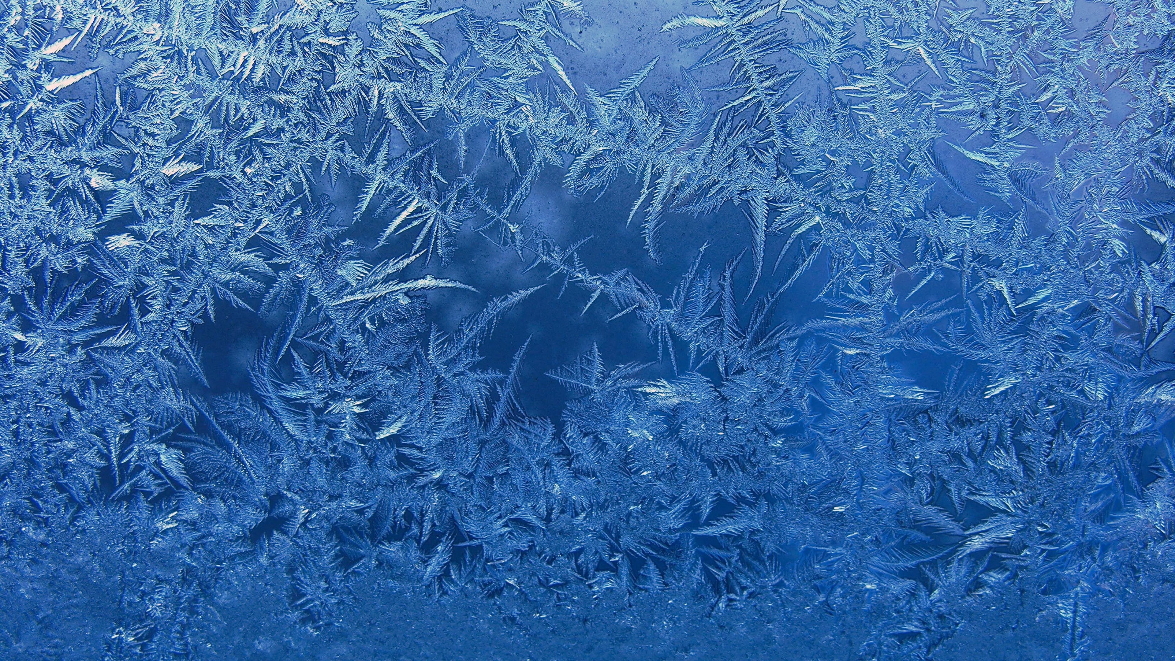 glass - material, glass, natural pattern, pattern, nature, abstract backgrounds, close-up, frozen, frozen water, winter, 4K, abstract, backgrounds, crystal, HD Wallpaper