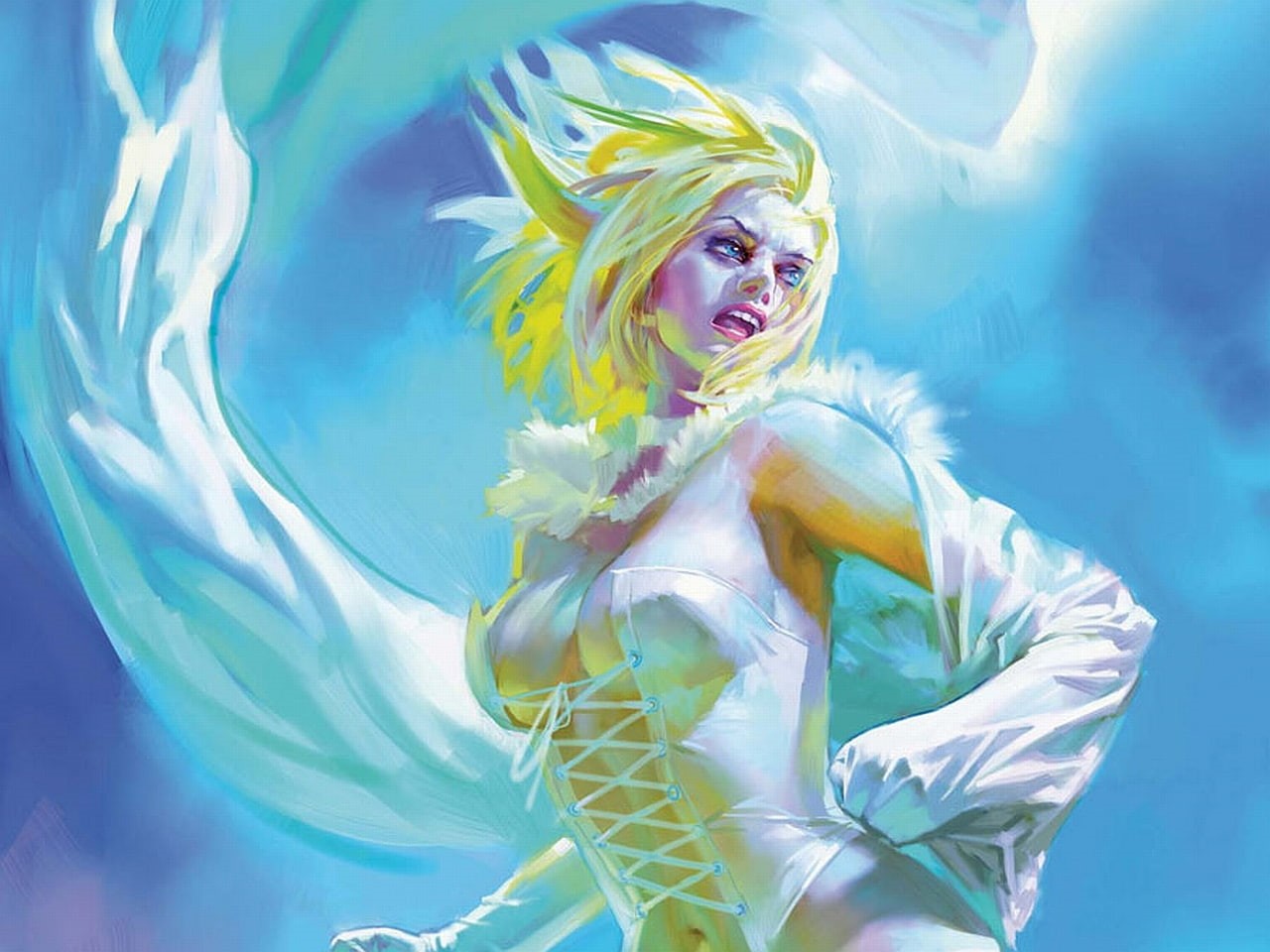 hd, emma, frost, 720P, comics, HD Wallpaper