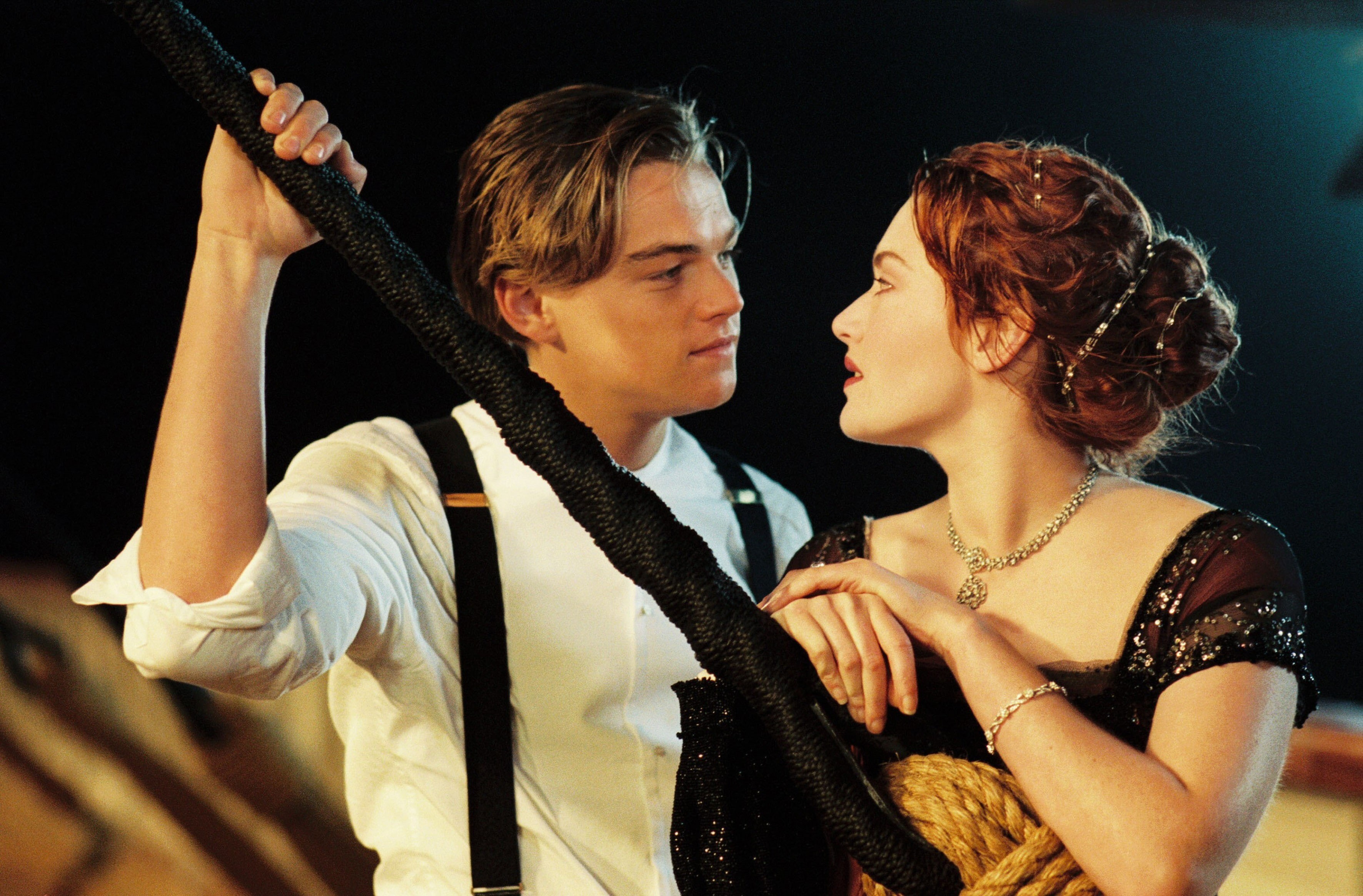 actors, the film, Leo DiCaprio, 2K, Titanic, Kate Winslet, HD Wallpaper