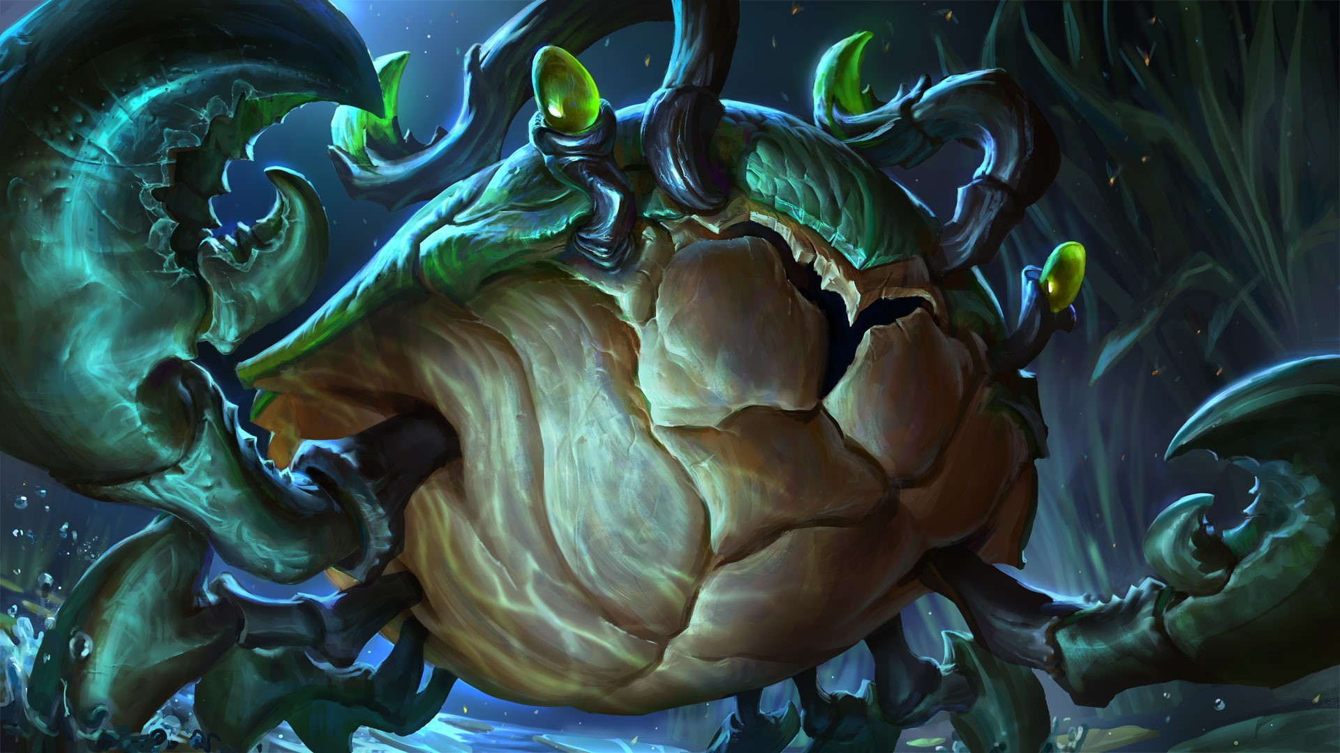 characters, fantasy, mobile, arwork, laptop, scuttle, rift, game, fan, hd, artwork, league, legends, scuttler, crab, phones, 1080P, tablet, HD Wallpaper