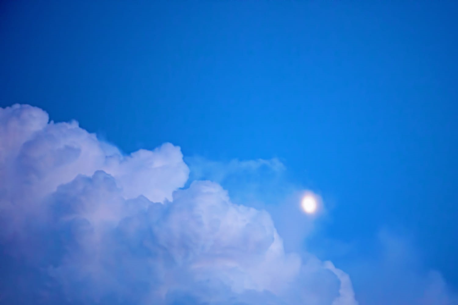 scenics - nature, sky, sunlight, no people, 720P, idyllic, clouds, moon, day, copy space, full frame, tranquil scene, bright, blue, softness, backgrounds, HD Wallpaper