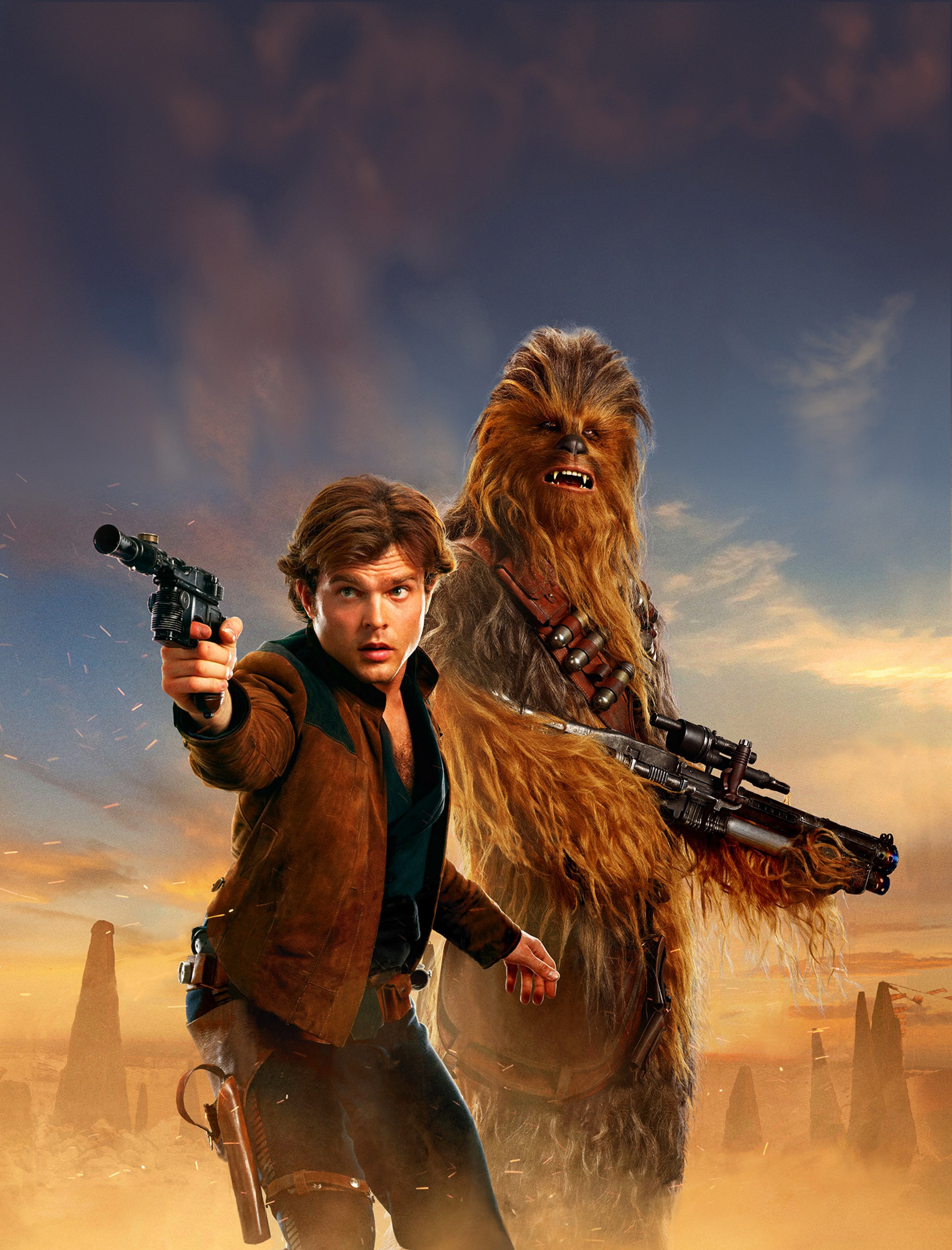 Alden Ehrenreich, 2018, 2K, Solo: A Star Wars Story, Chewbacca, Han Solo, Phone HD Wallpaper